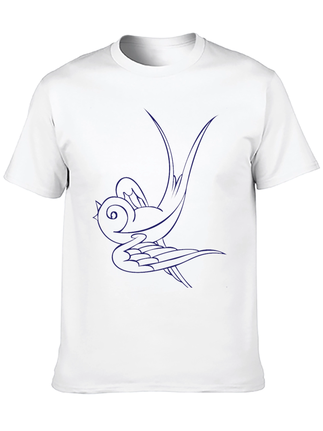 Swallow Graphic Black Tee