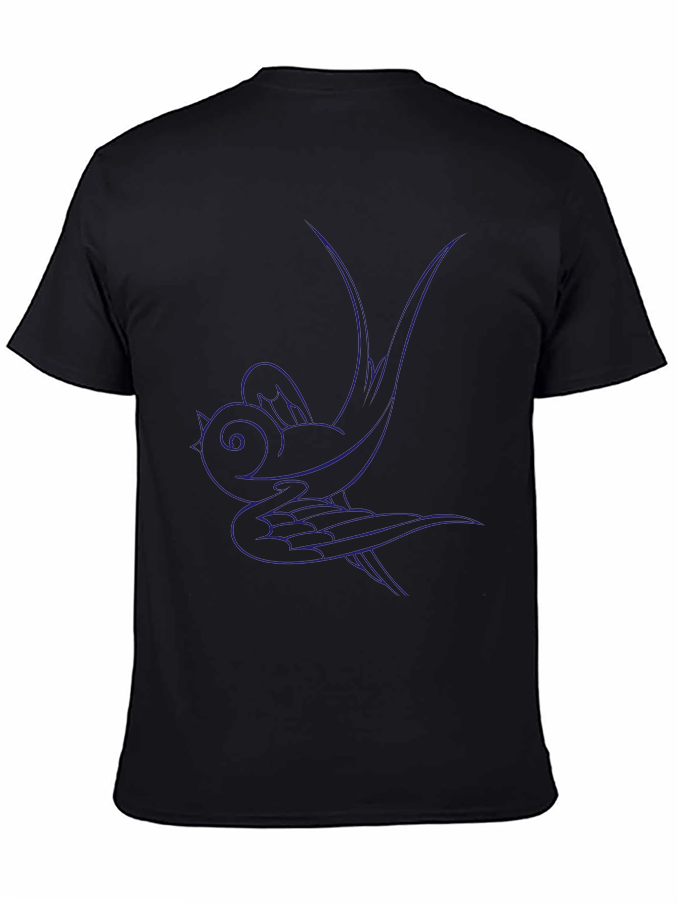 Swallow Graphic Black Tee