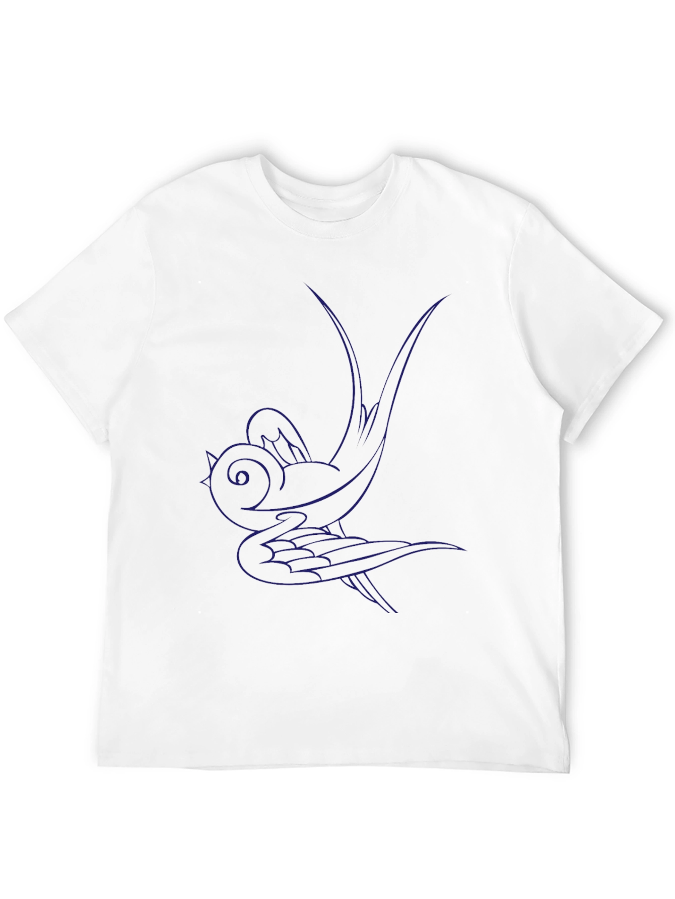 Swallow Graphic Black Tee