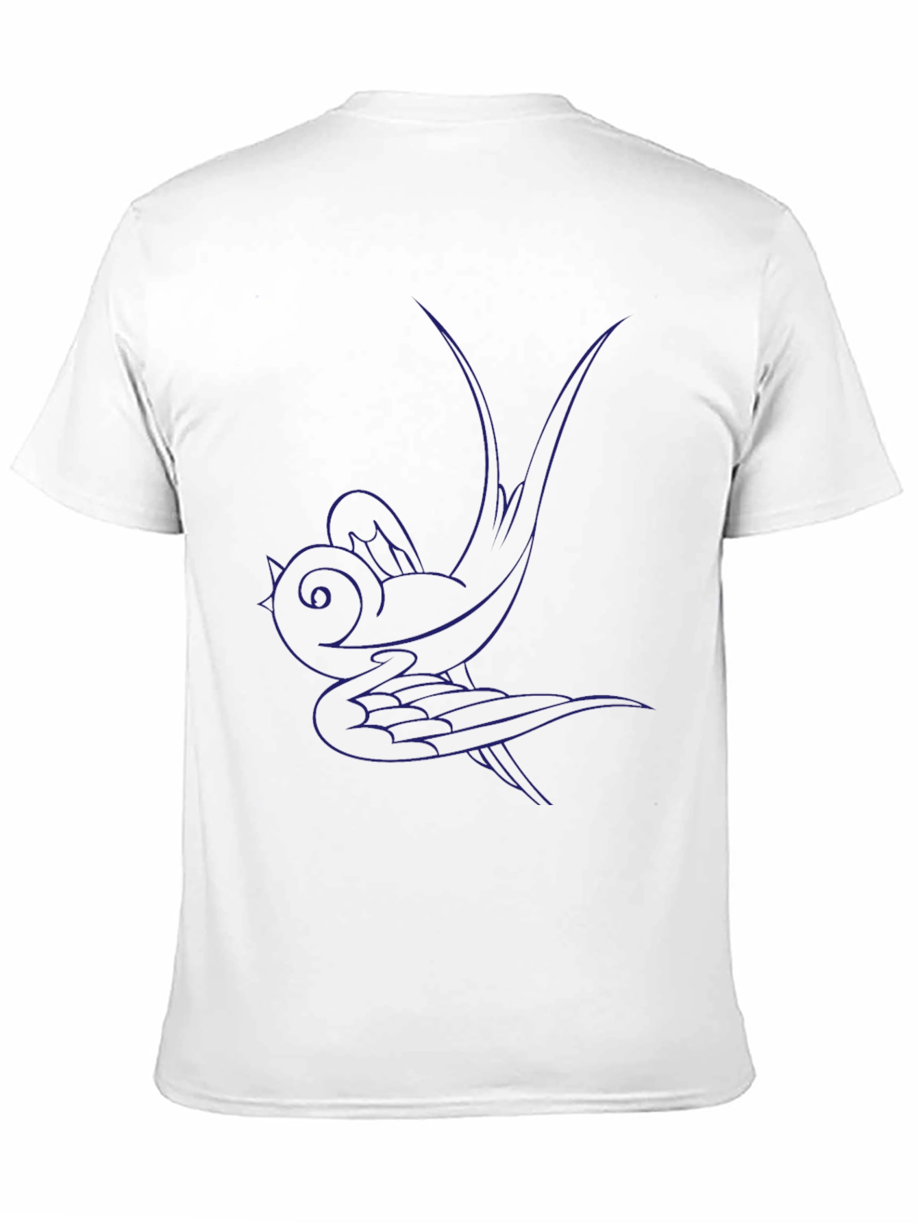 Swallow Graphic Black Tee