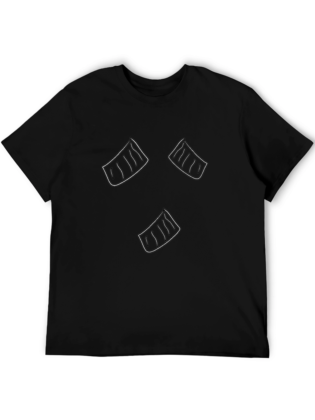 Abstract Graphic Print Black Casual T-Shirt