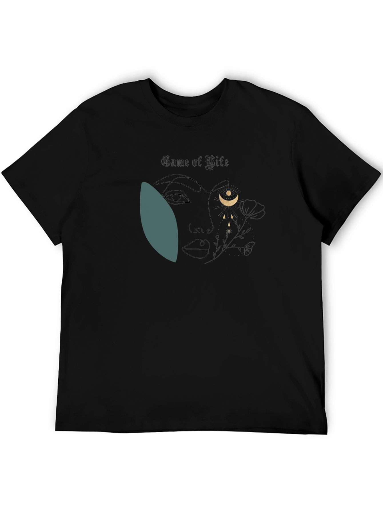 Abstract Moon Goddess Graphic Tee