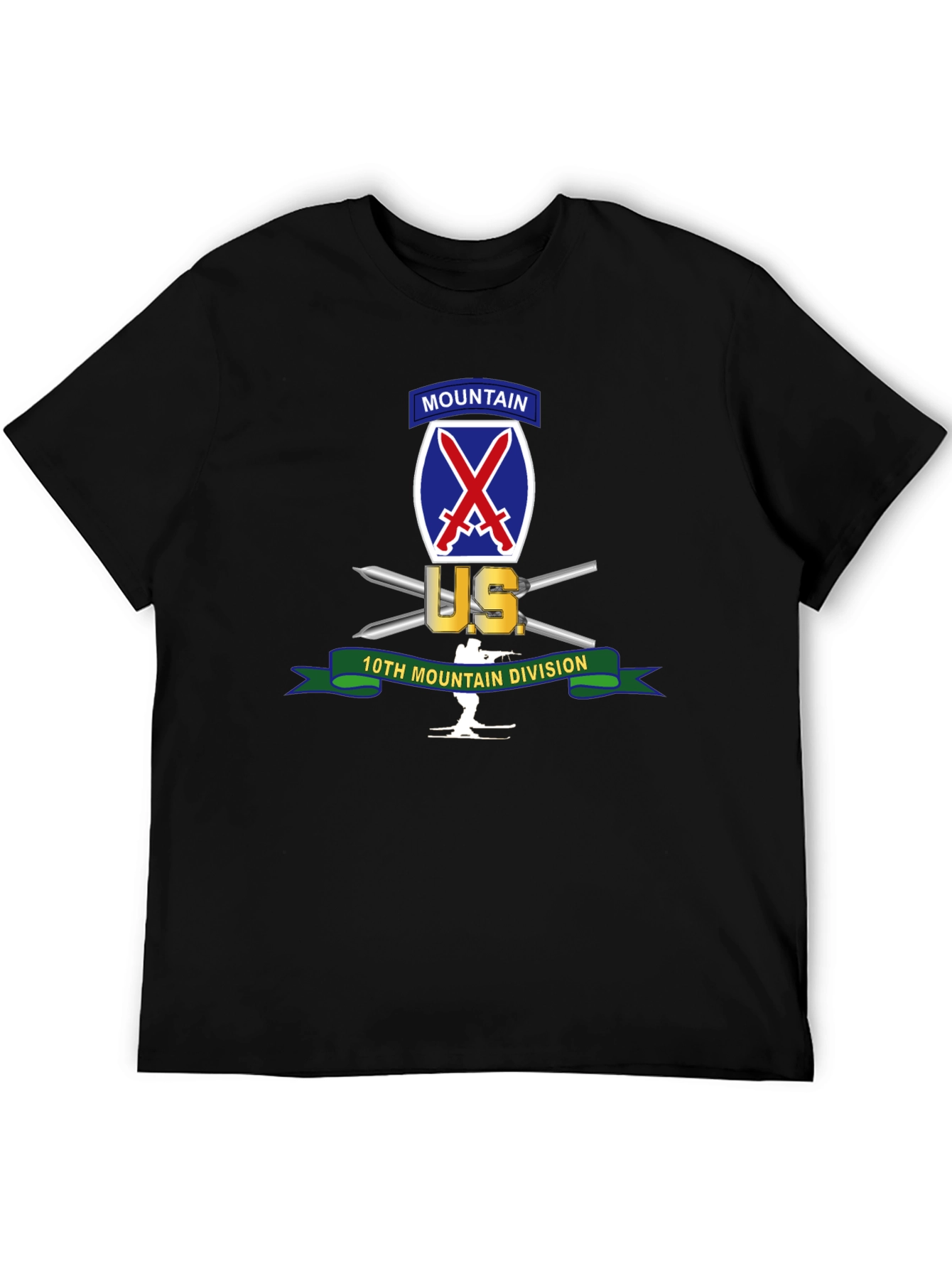 10th Mountain Division Graphic Tee - Black
