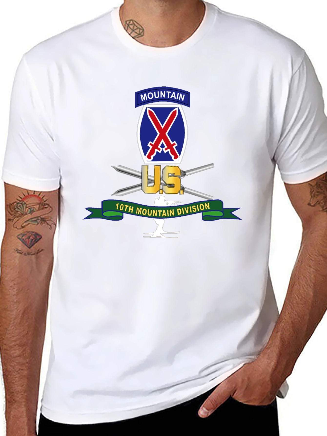 10th Mountain Division Graphic Tee - Black