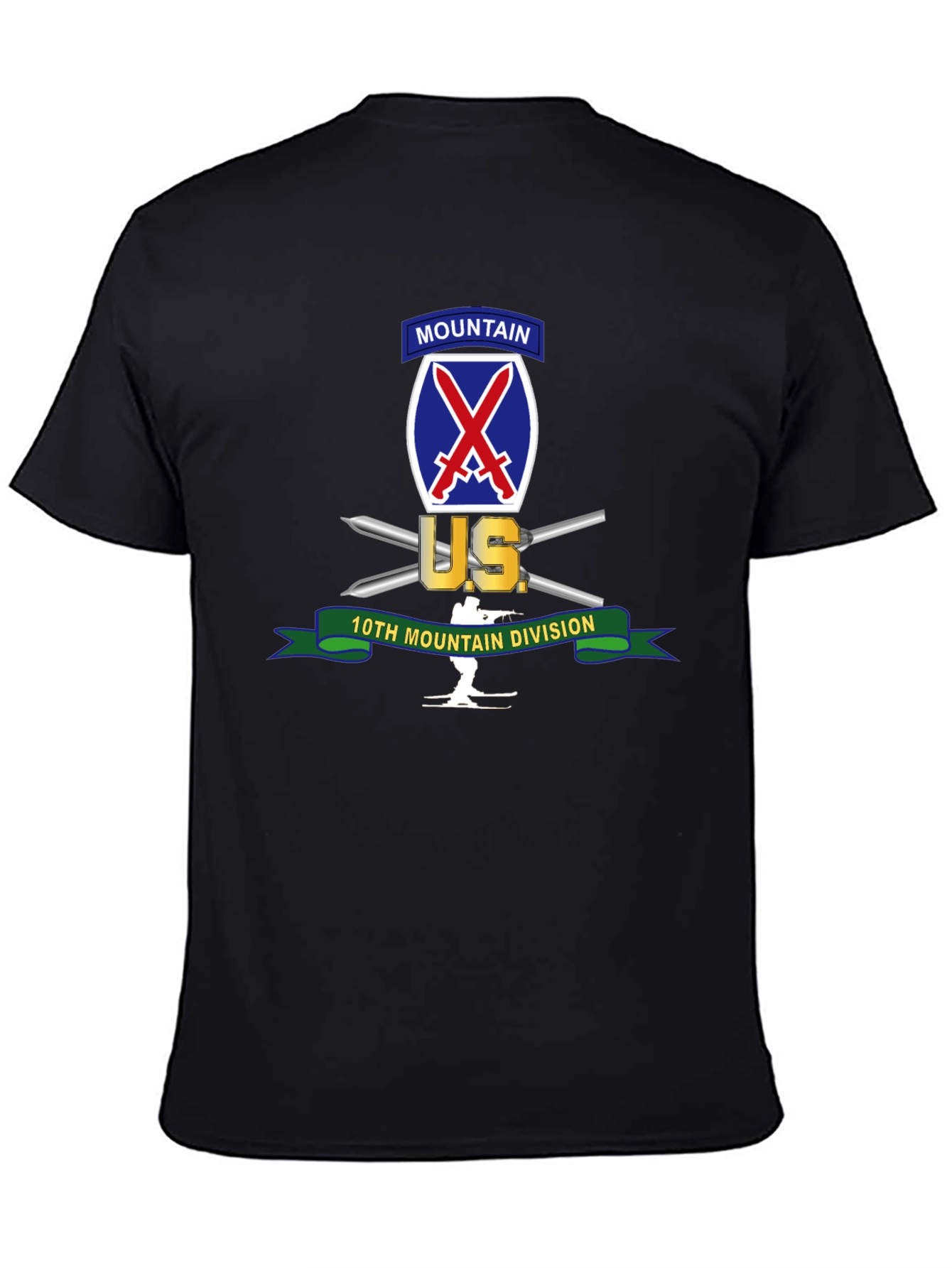 10th Mountain Division Graphic Tee - Black