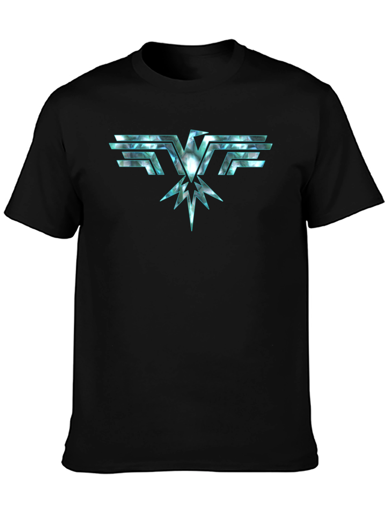 Abstract Eagle Graphic Black T-Shirt