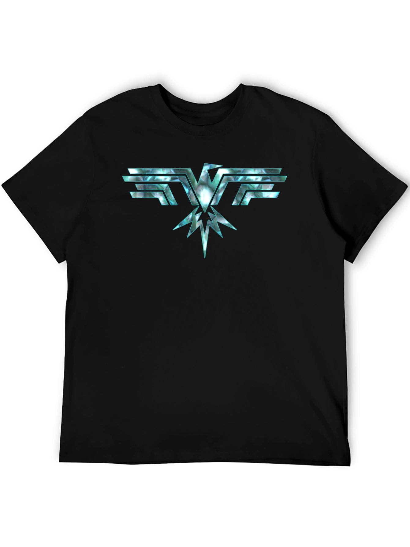 Abstract Eagle Graphic Black T-Shirt