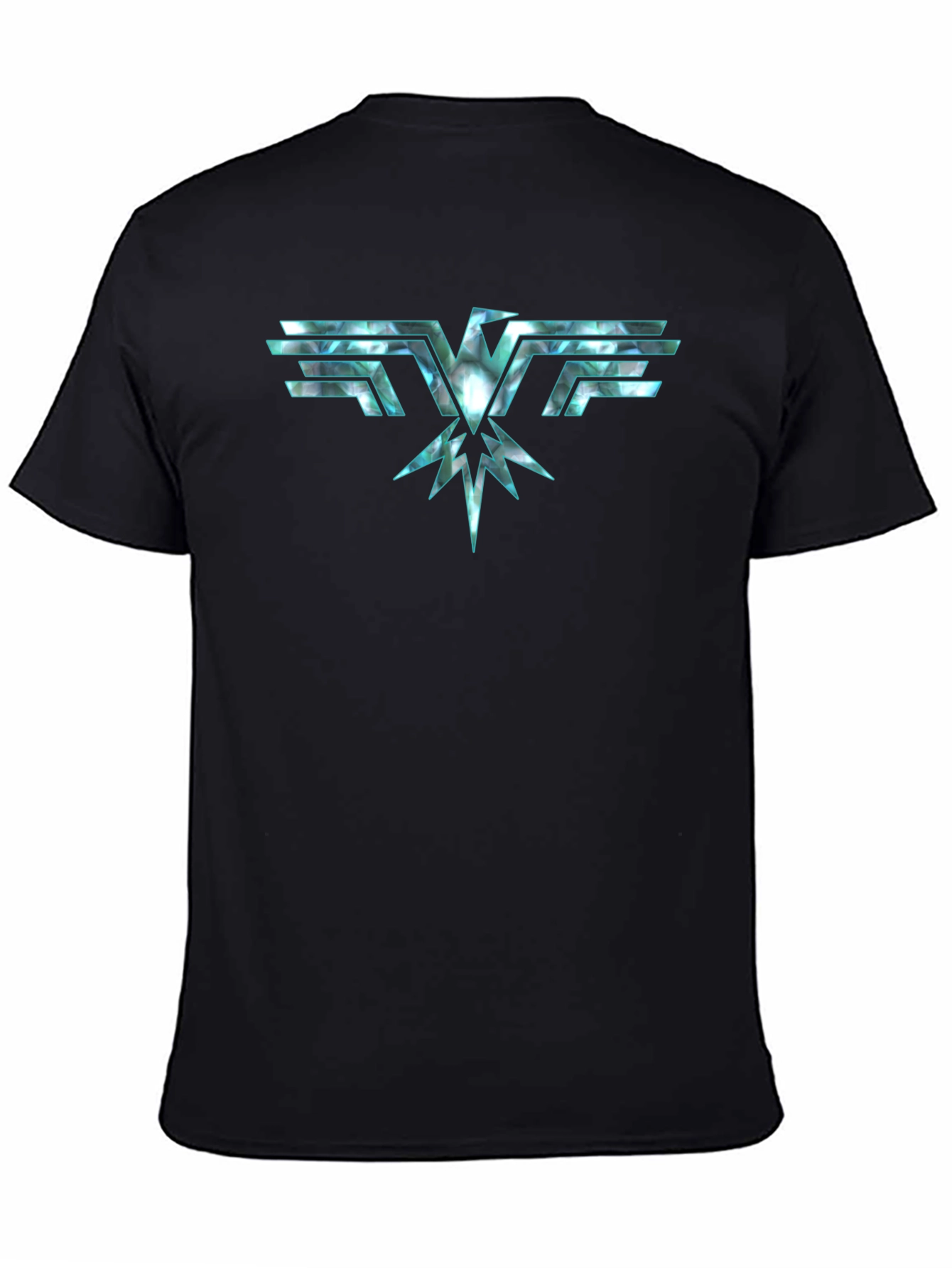 Abstract Eagle Graphic Black T-Shirt