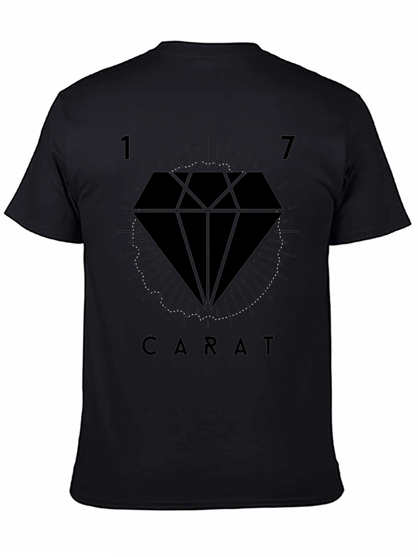 17 Carat Graphic Tee - Stylish Diamond Design