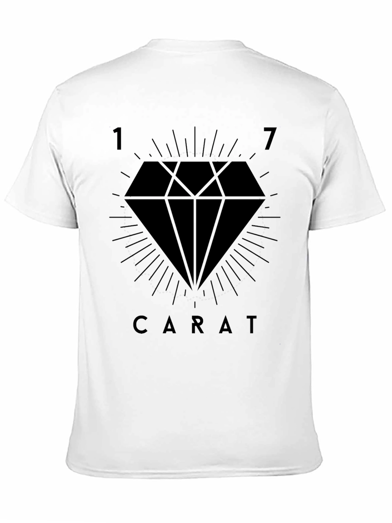 17 Carat Graphic Tee - Stylish Diamond Design