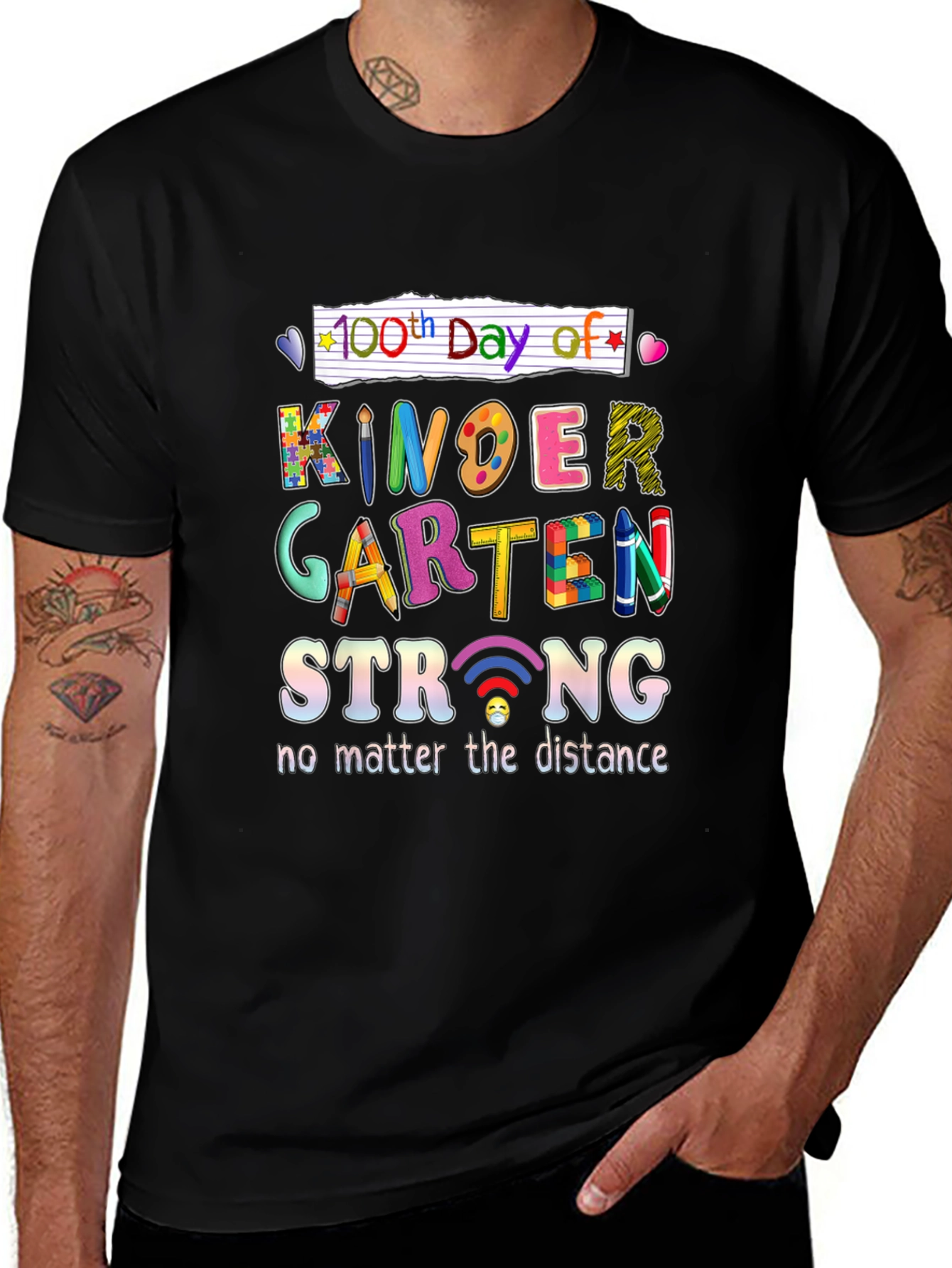 100th Day of Kindergarten Strong T-Shirt