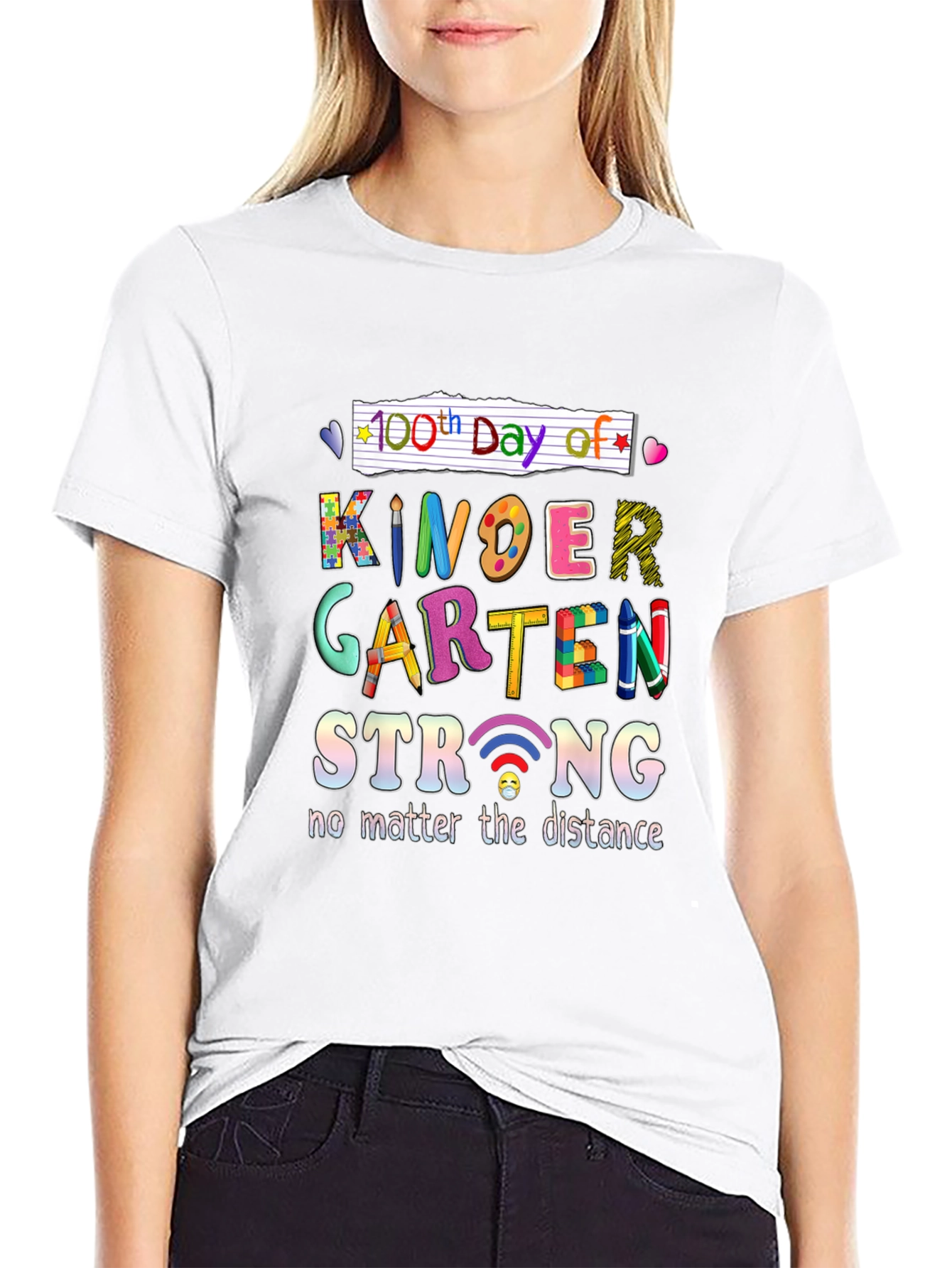 100th Day of Kindergarten Strong T-Shirt