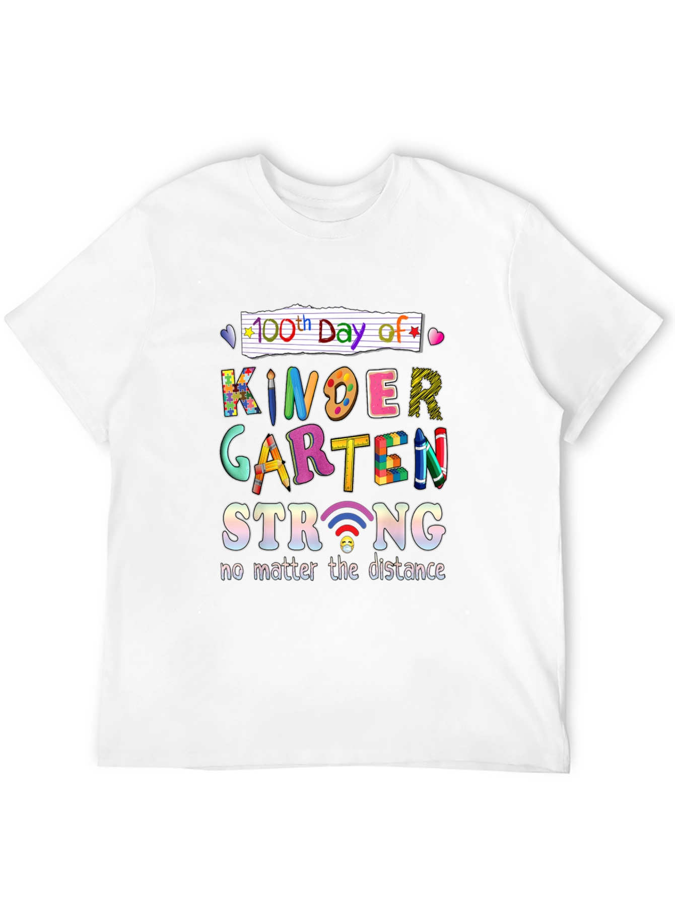 100th Day of Kindergarten Strong T-Shirt