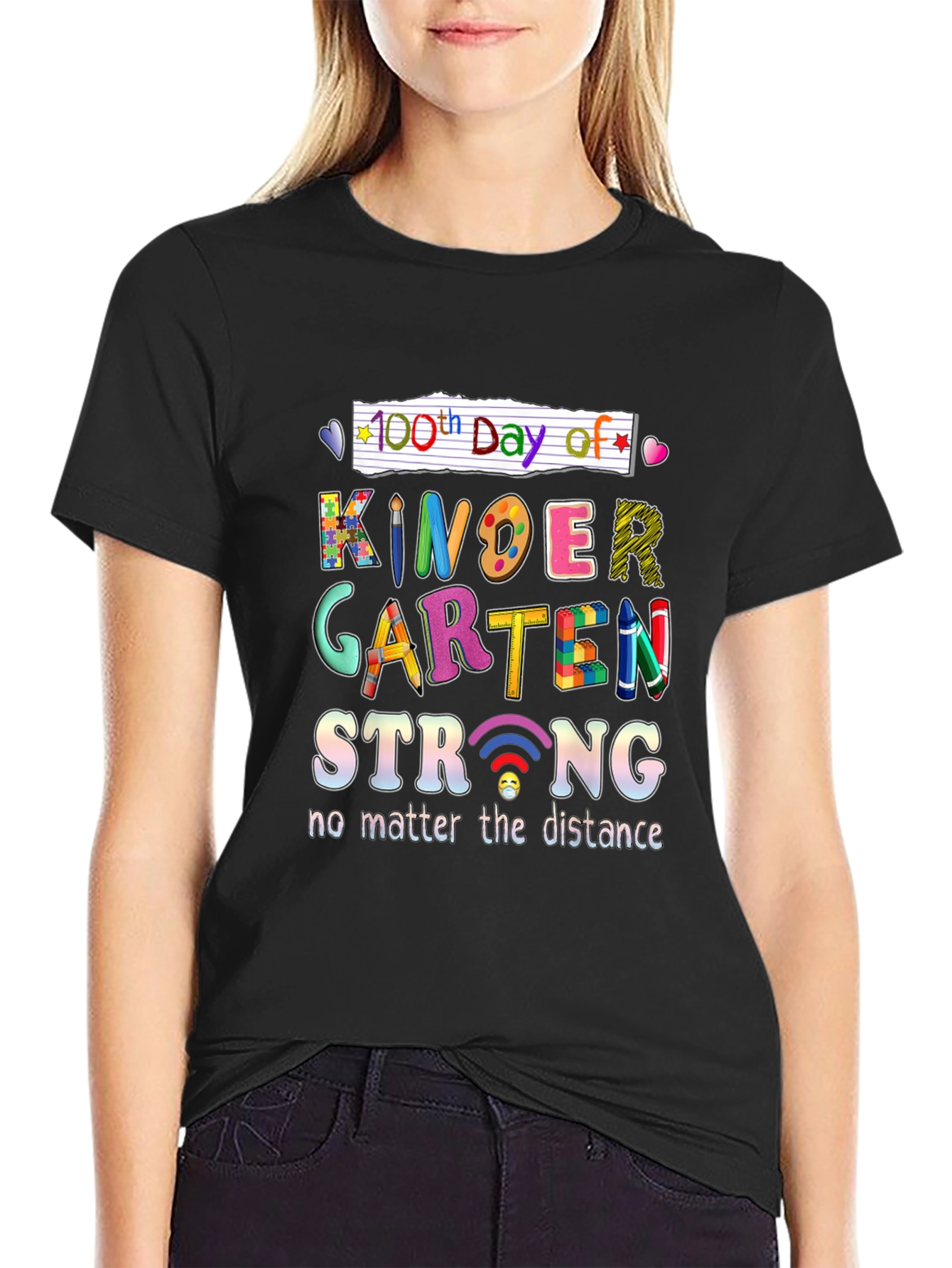 100th Day of Kindergarten Strong T-Shirt
