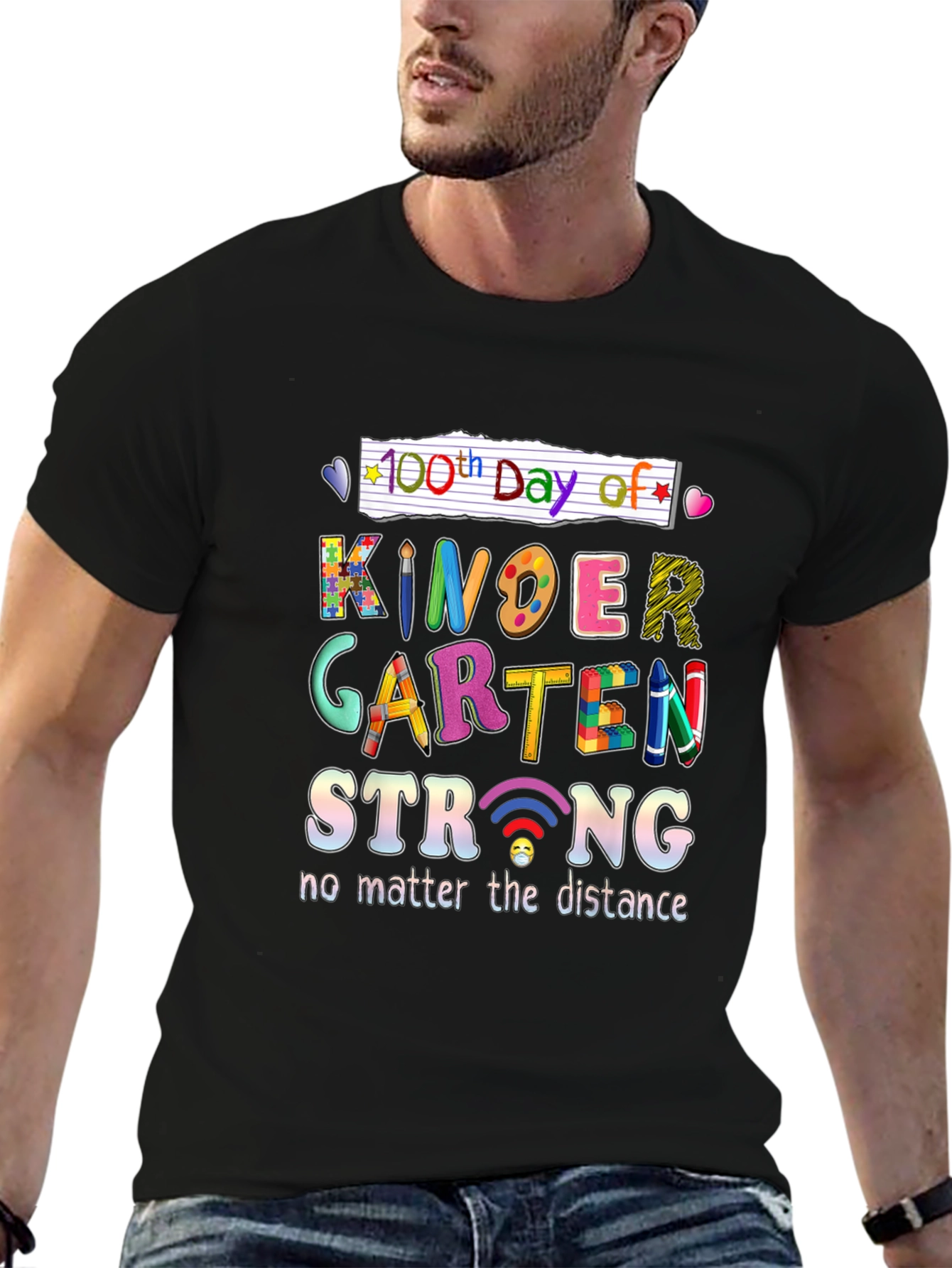 100th Day of Kindergarten Strong T-Shirt
