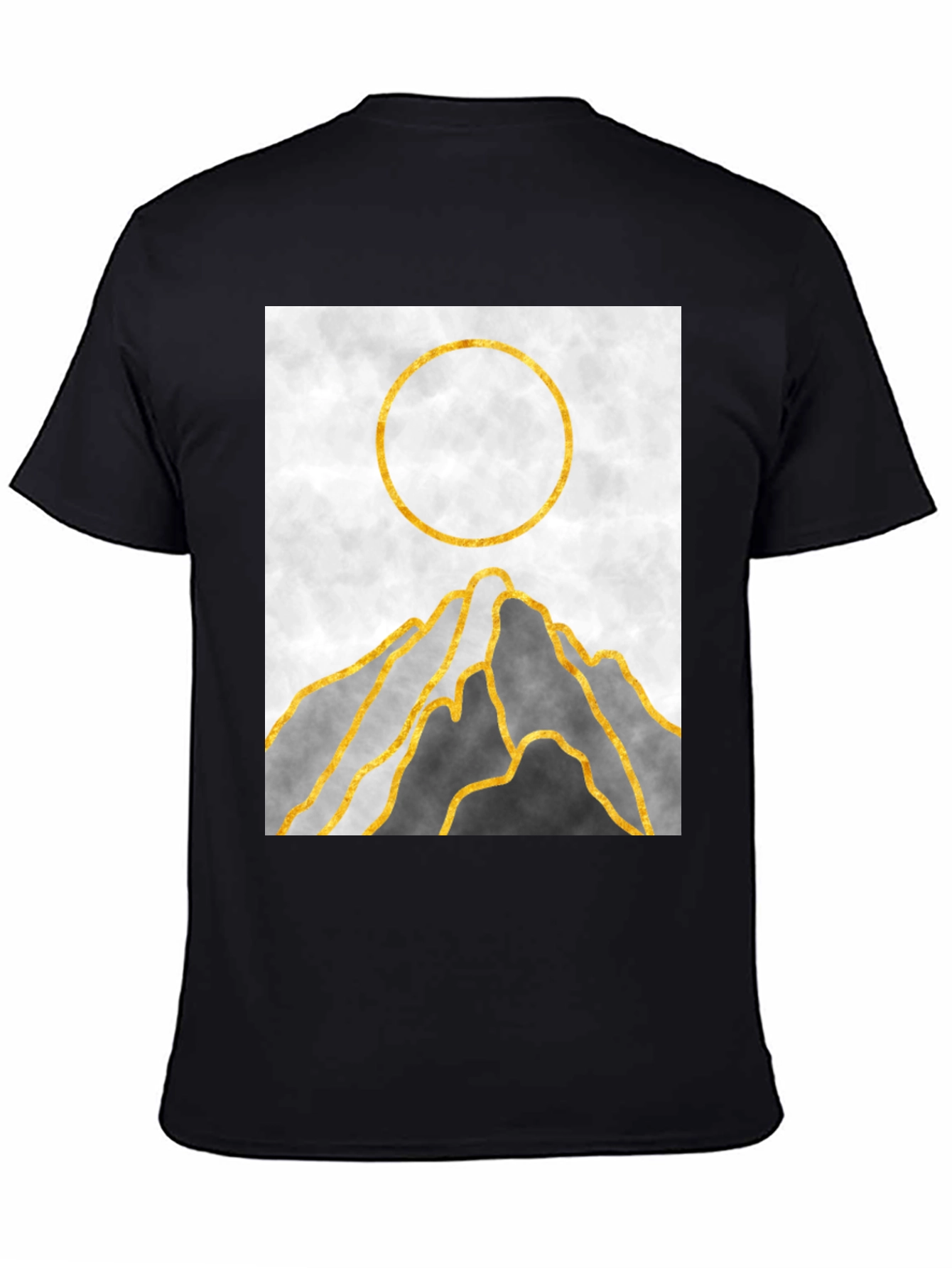Abstract Mountain Sunset Graphic Tee