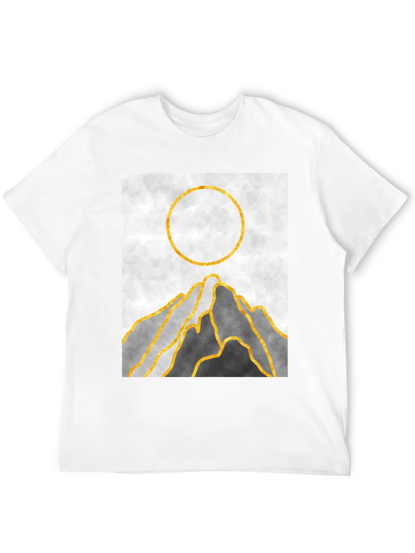 Abstract Mountain Sunset Graphic Tee