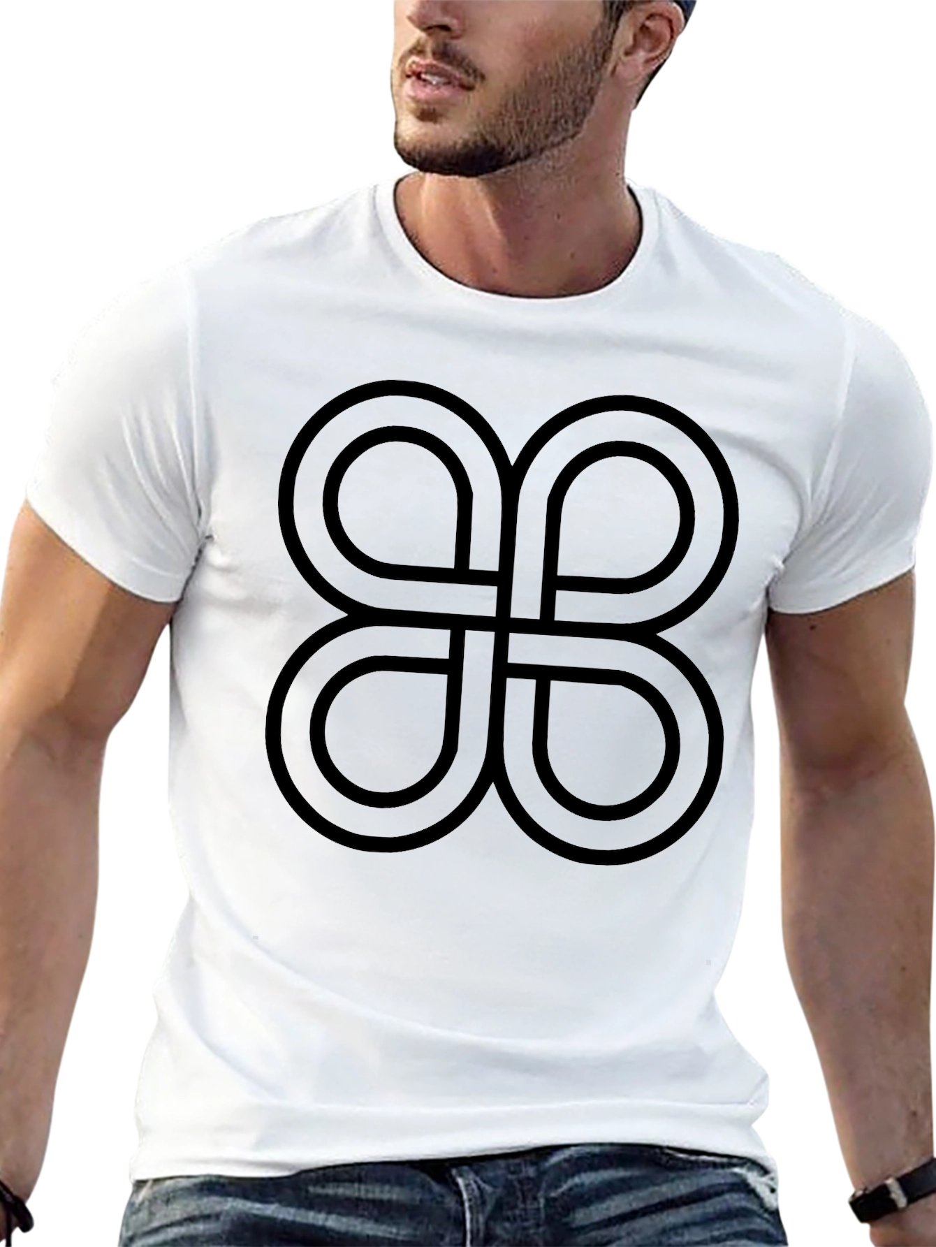 Abstract Symbol Black T-Shirt