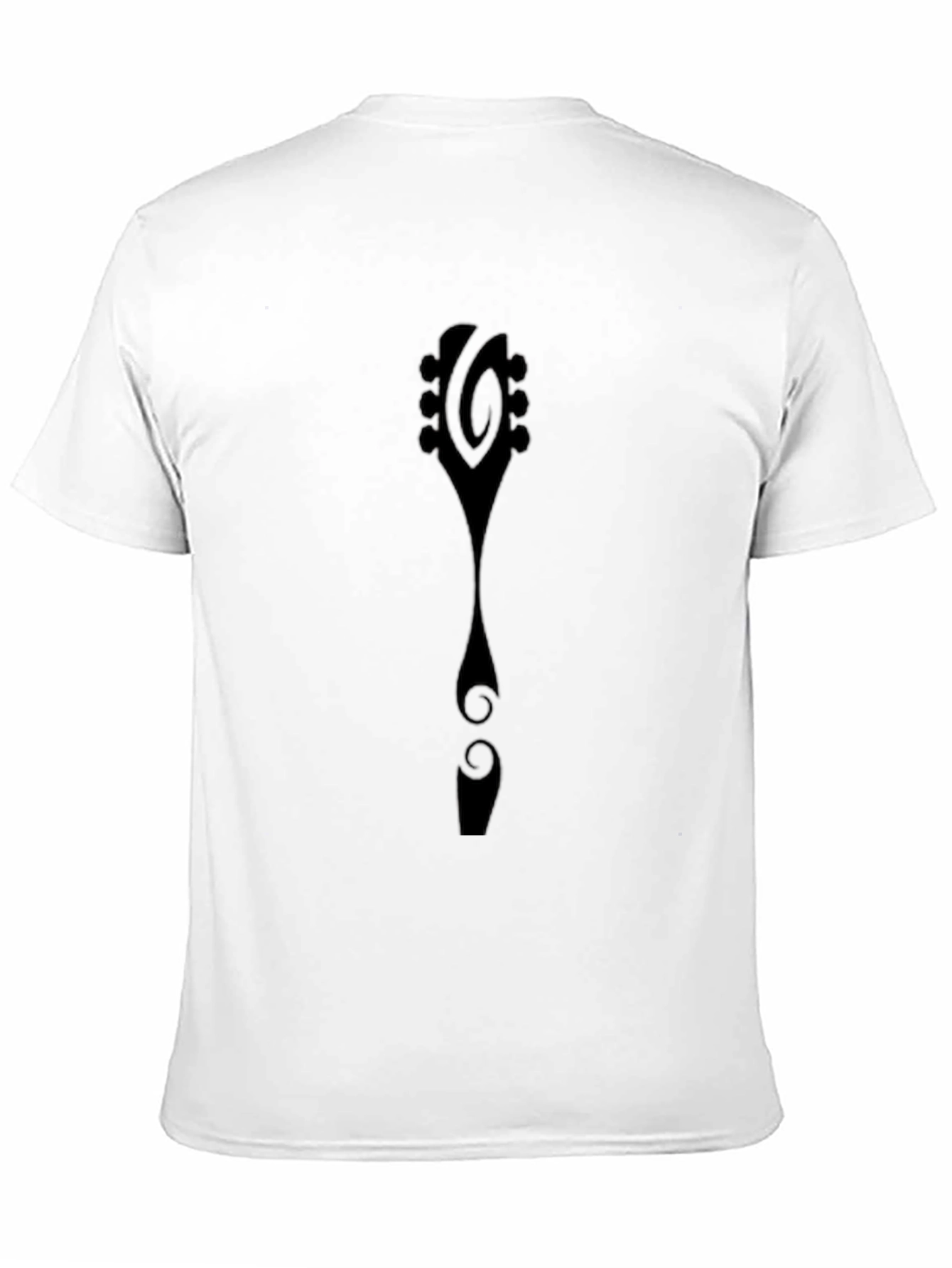 Abstract Guitar Design Black T-Shirt