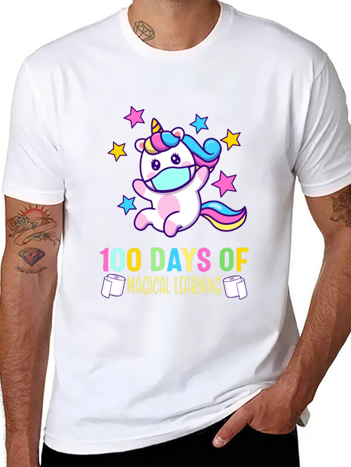 100 Days Magical Learning Unicorn T-Shirt