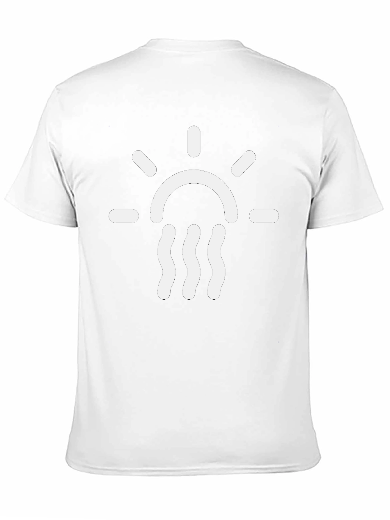 Sun and Waves Graphic T-Shirt - Black