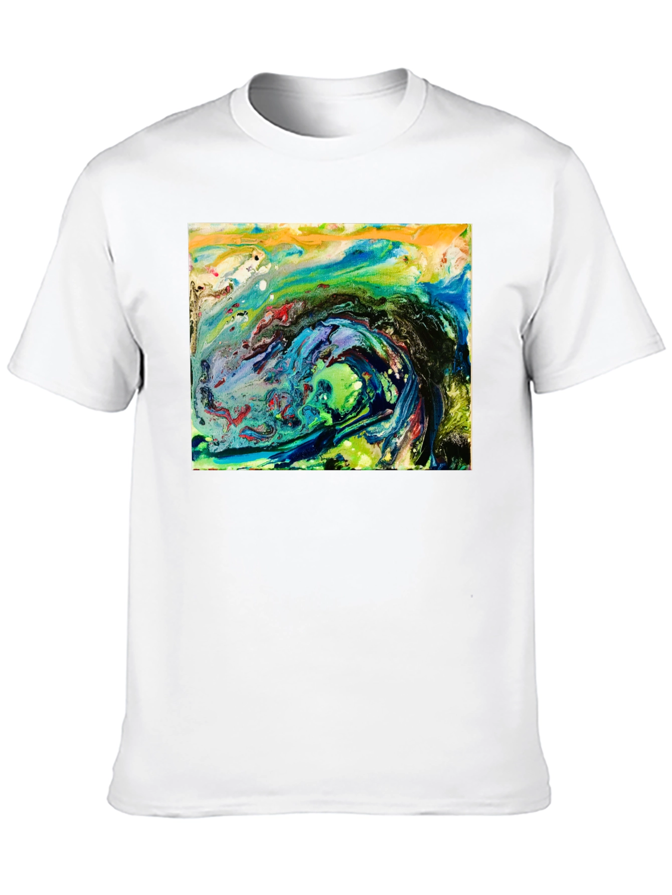 Abstract Art Black T-Shirt - Artistic Expression