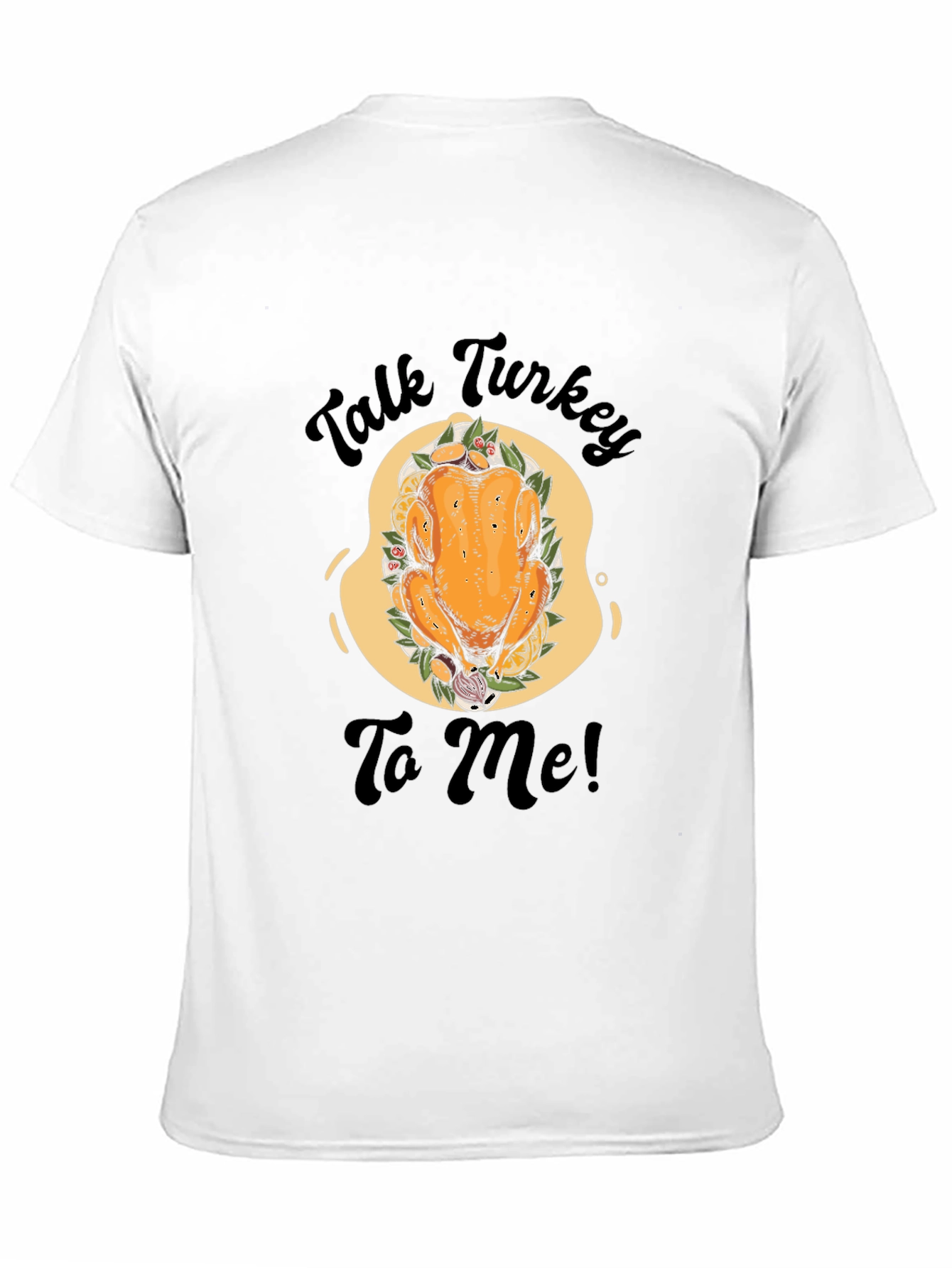 Talk Turkey To Me Black Graphic Tee