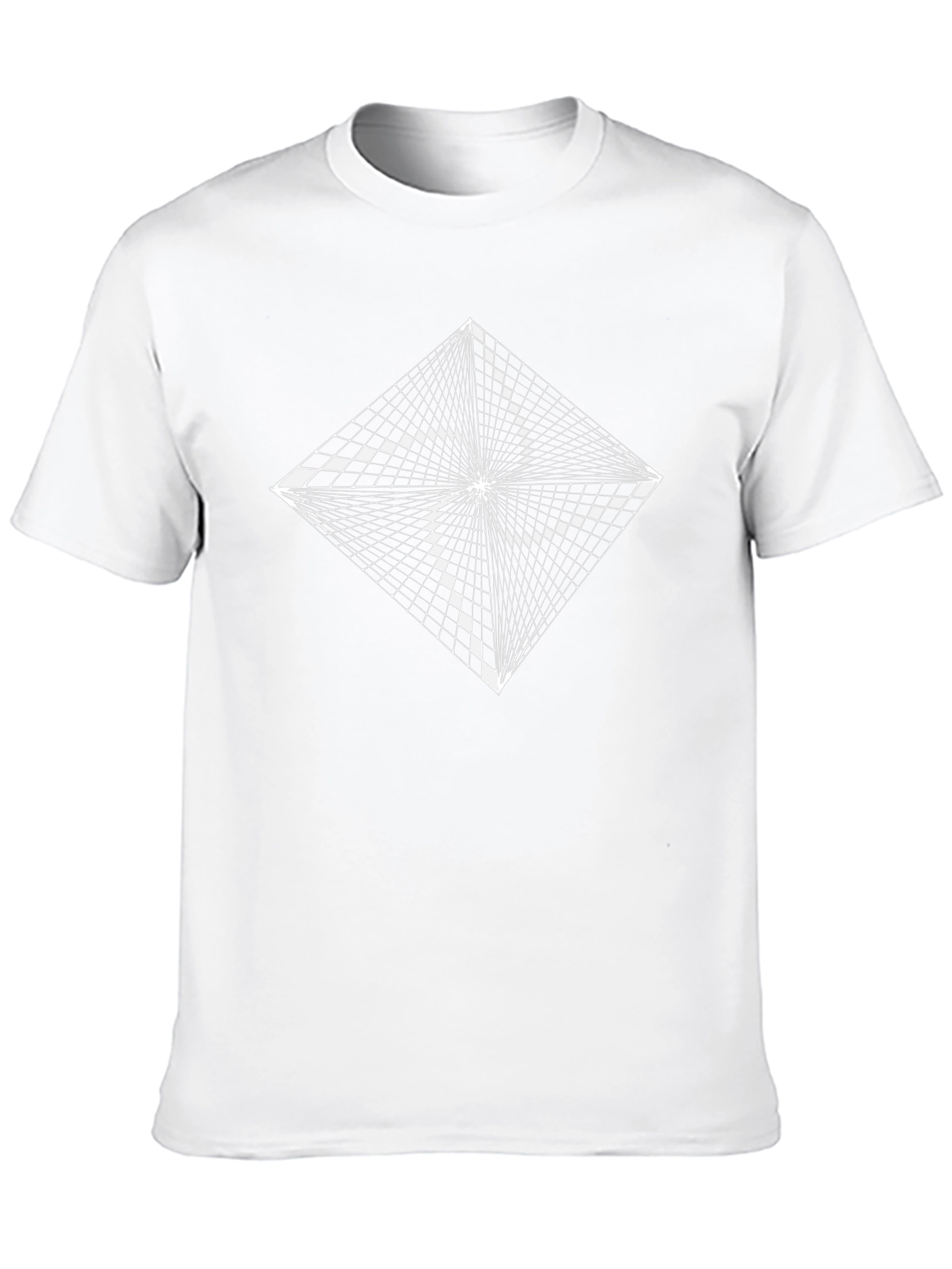 Abstract Illusion Graphic Tee - Black