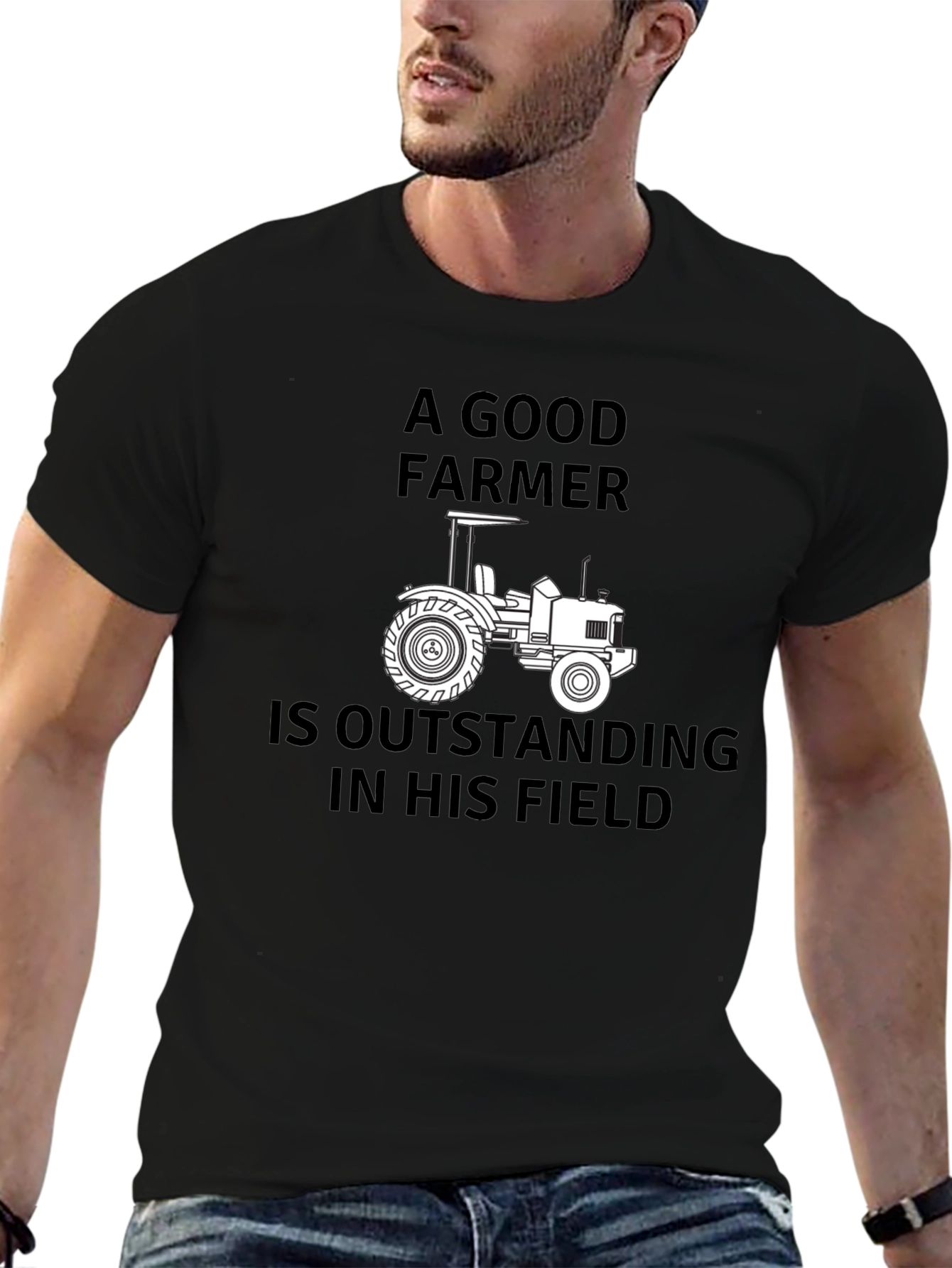 A Good Farmer T-Shirt Funny Tractor Tee