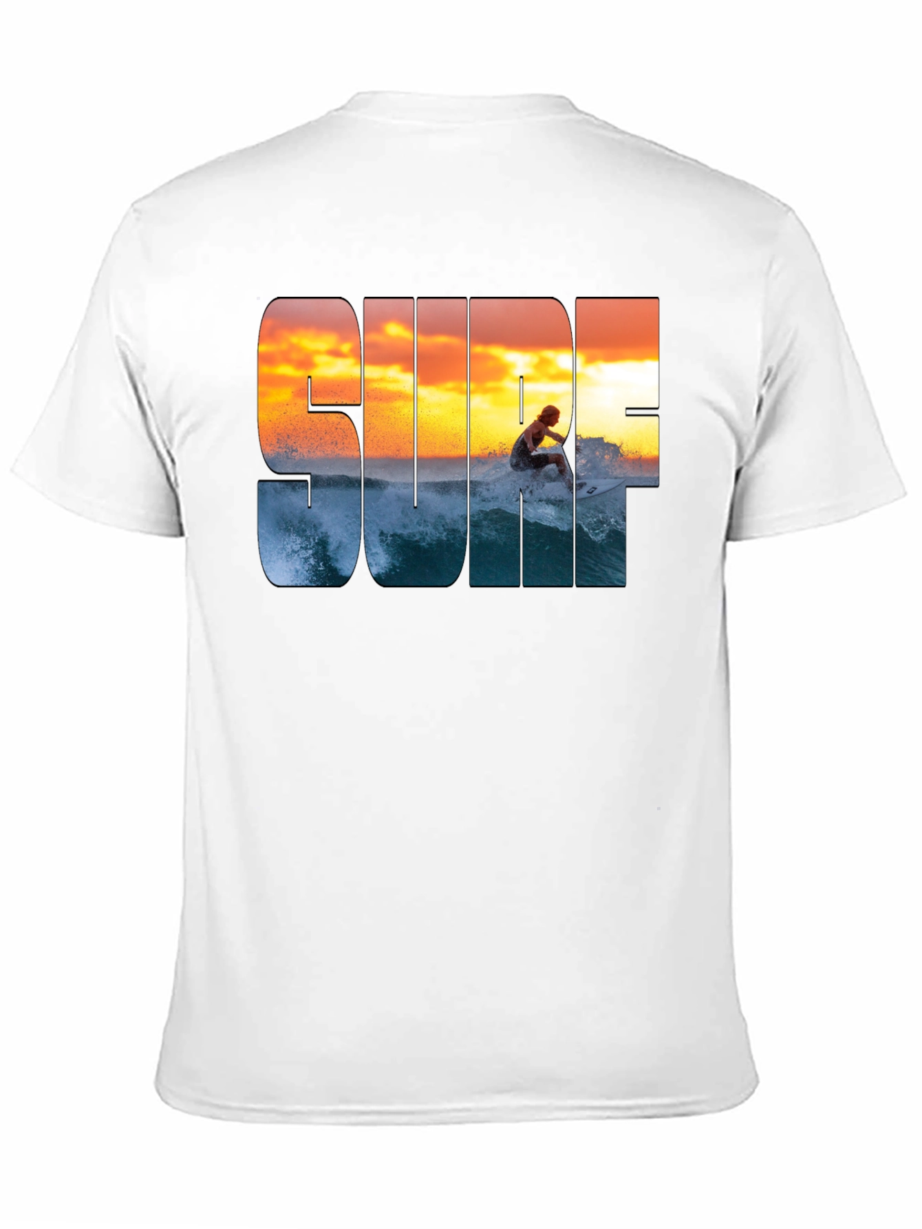 Surf Sunset Graphic T-Shirt - Casual Style