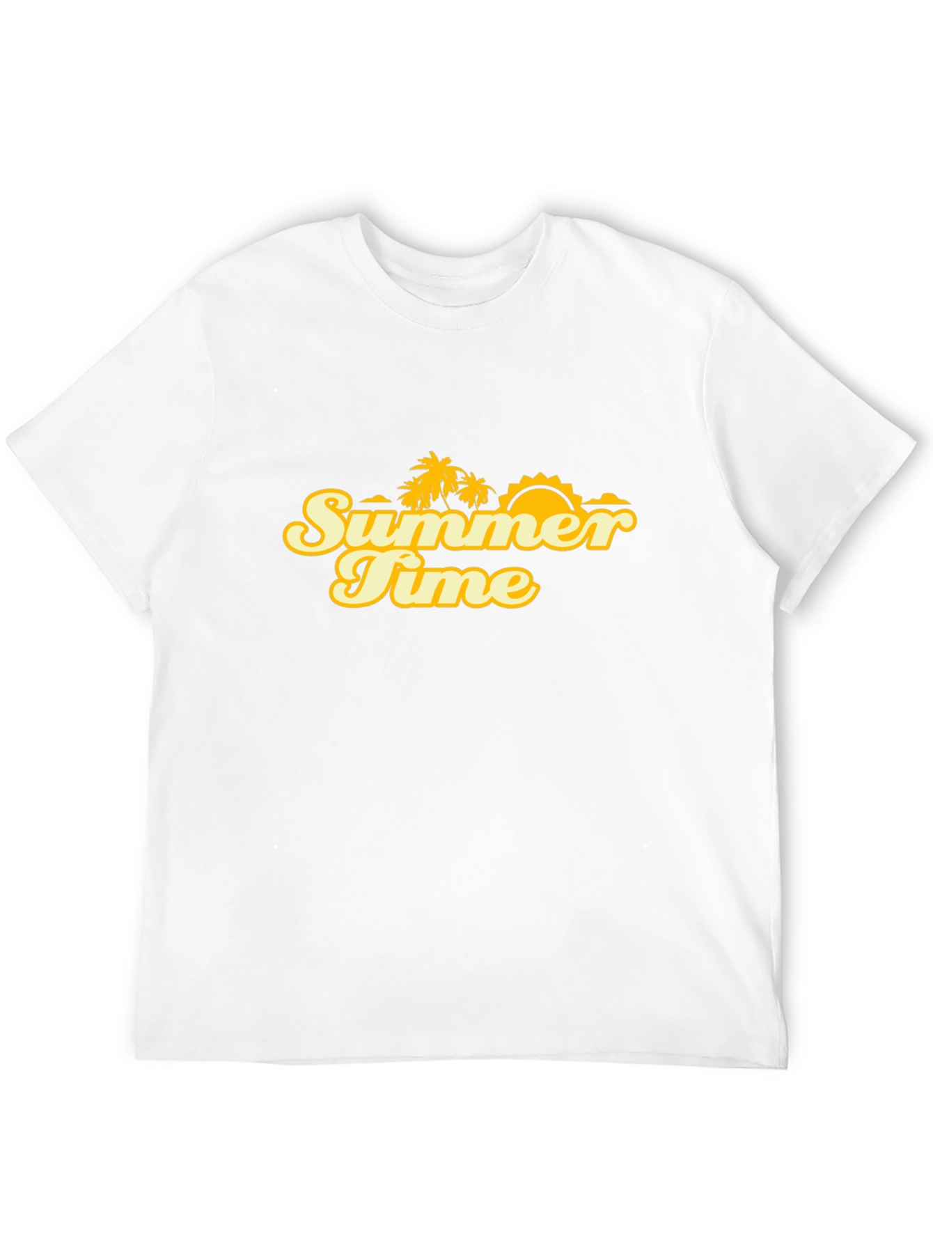 Summer Time Graphic Tee - Black Cotton Blend