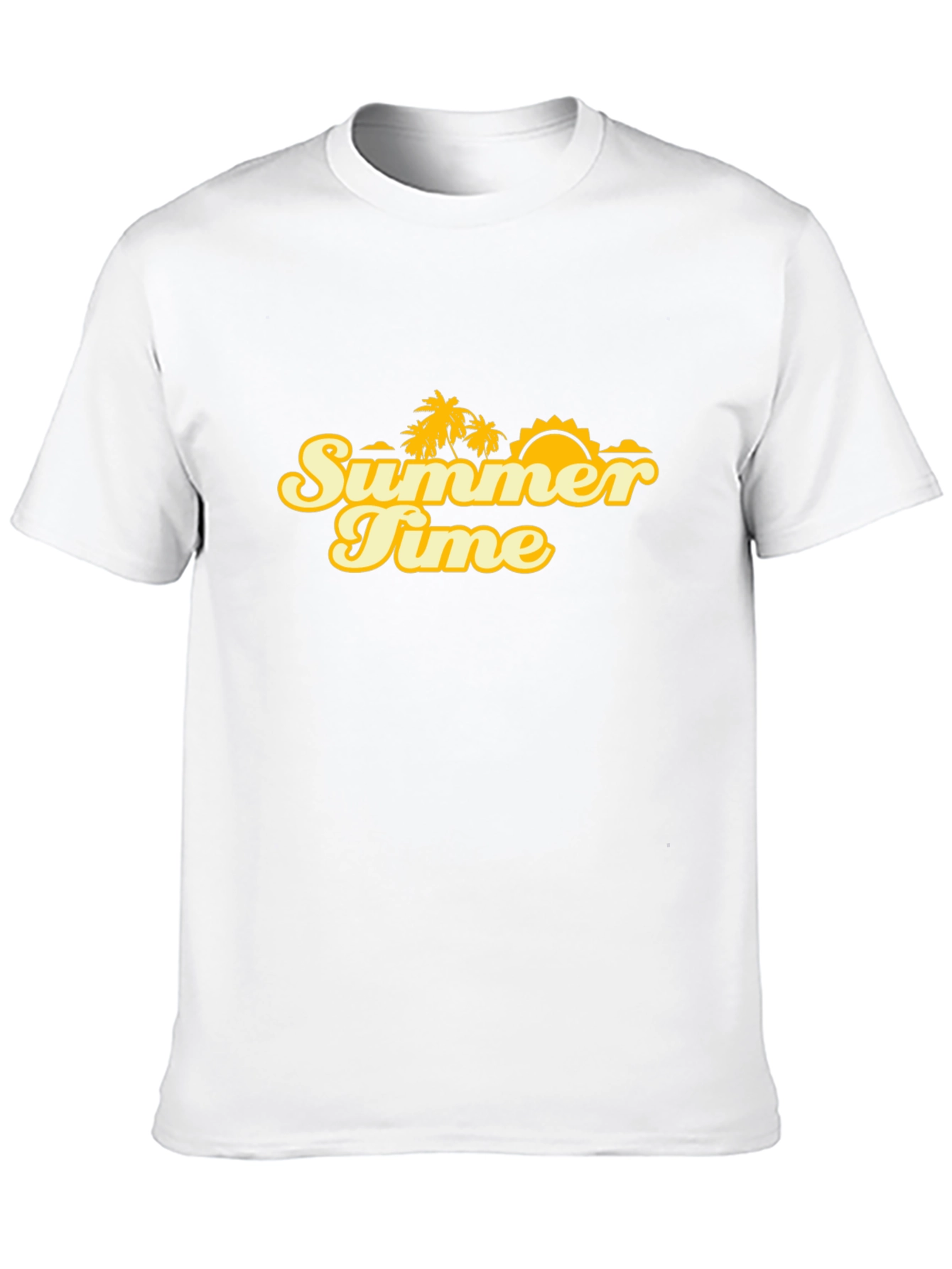 Summer Time Graphic Tee - Black Cotton Blend