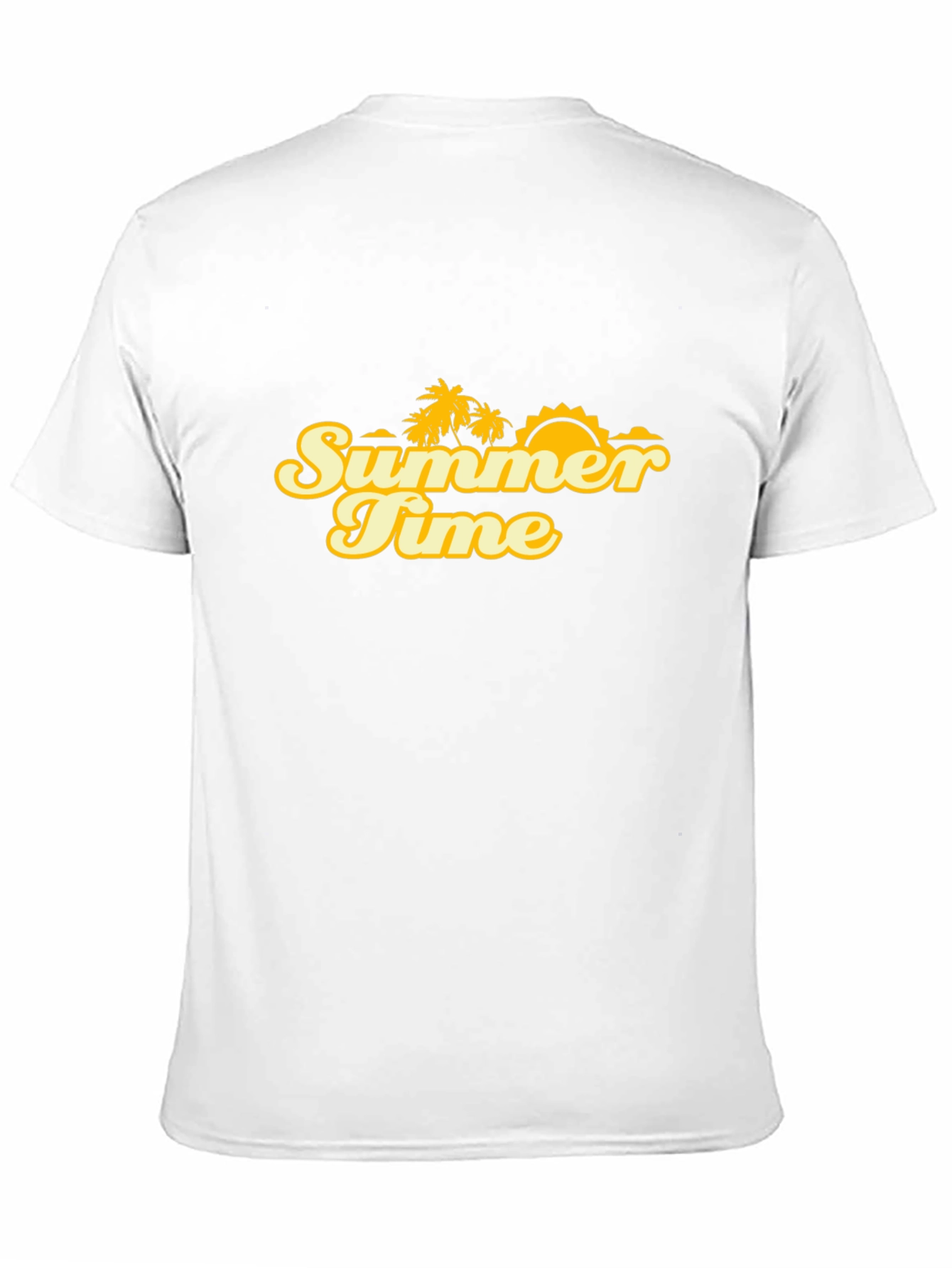 Summer Time Graphic Tee - Black Cotton Blend