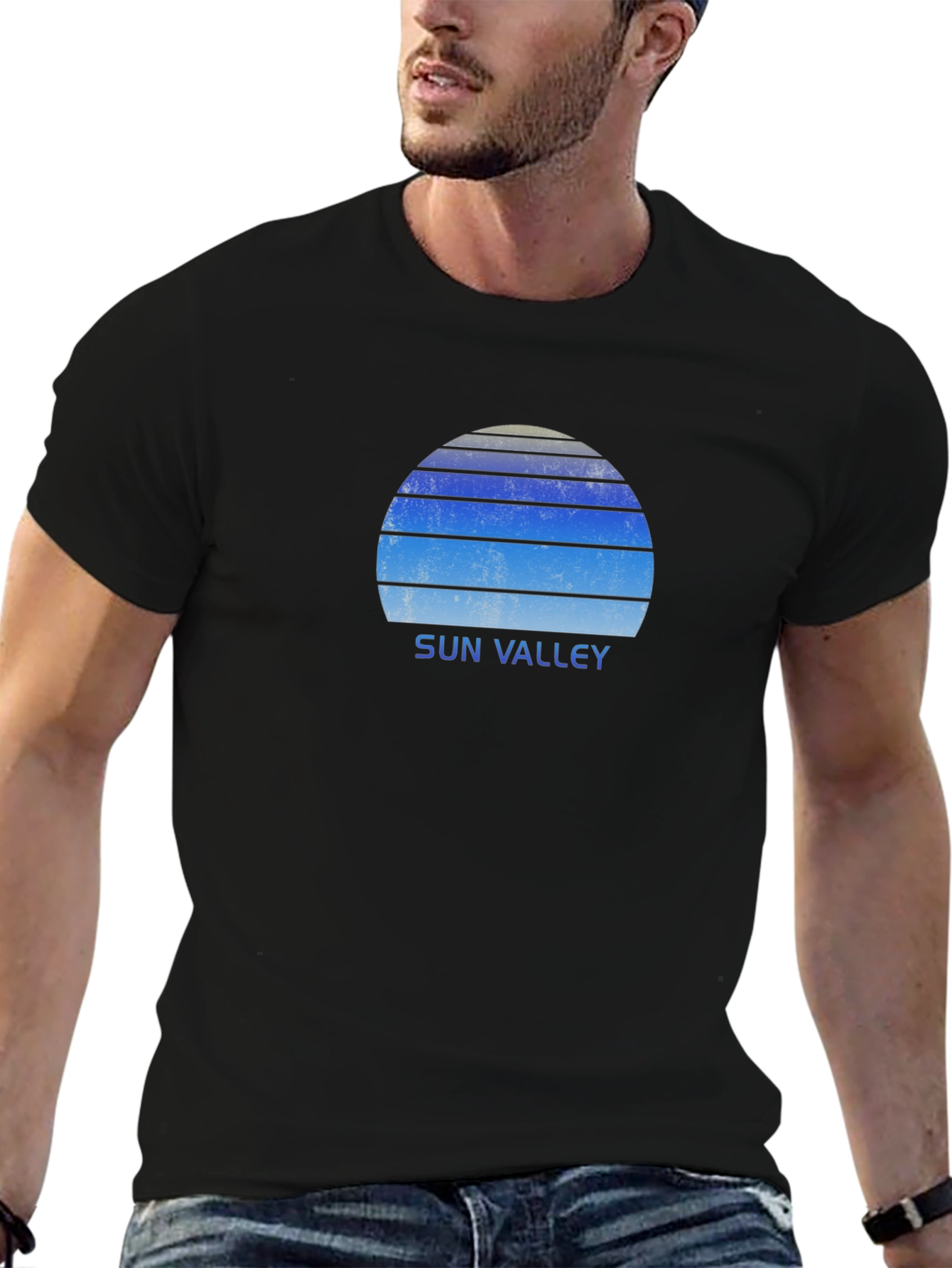 Sun Valley Retro Graphic Tee - Black