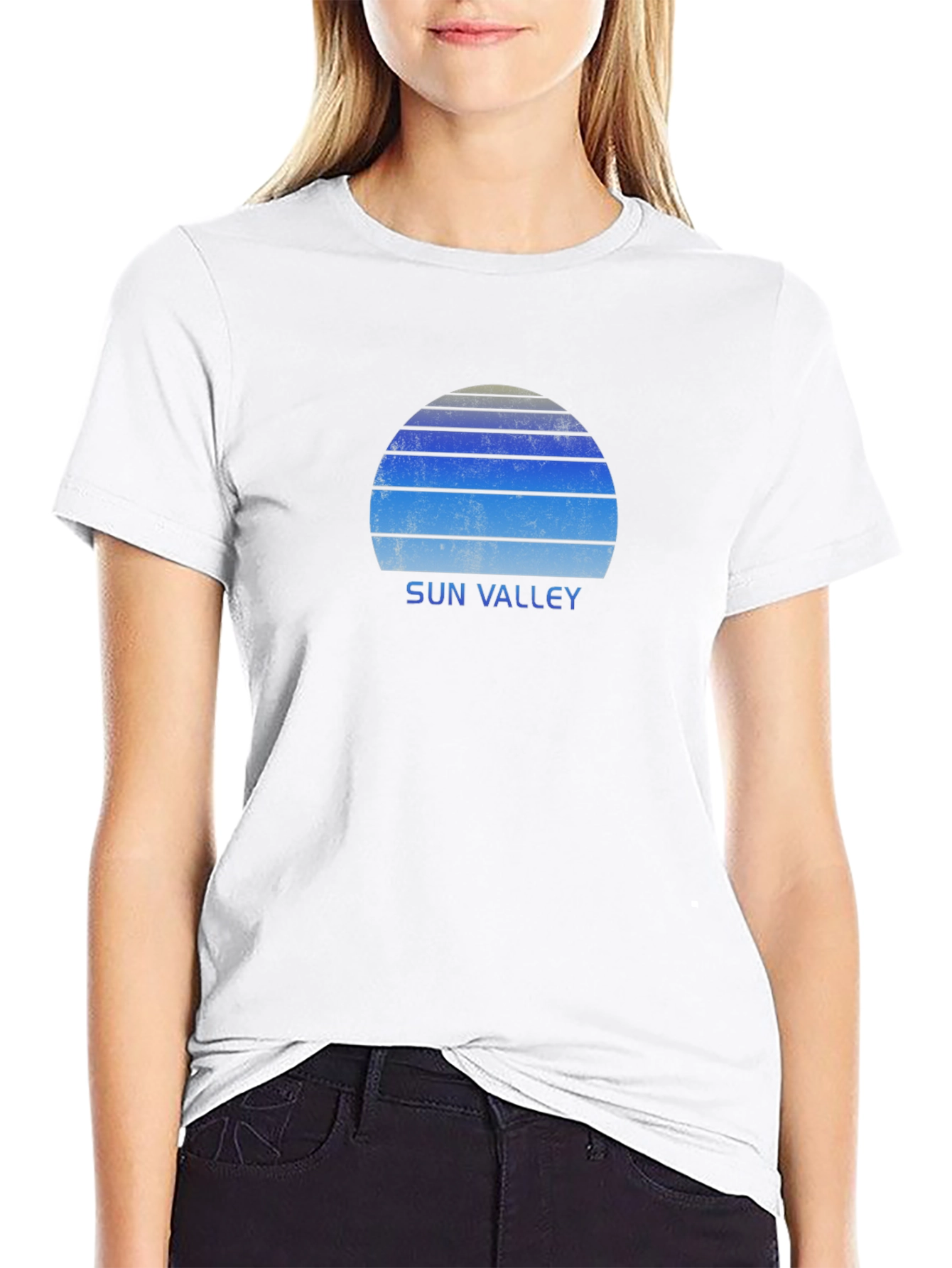 Sun Valley Retro Graphic Tee - Black