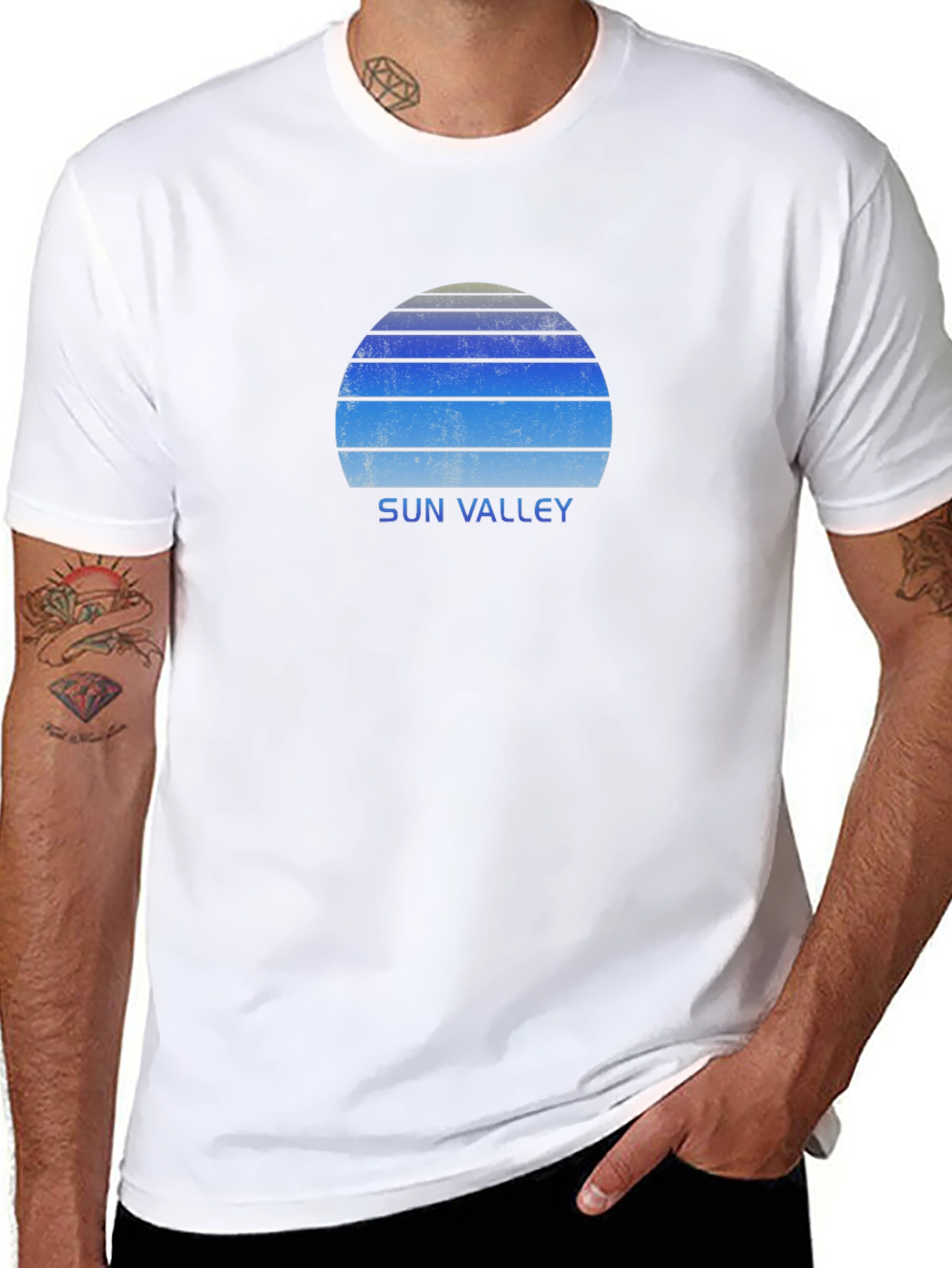 Sun Valley Retro Graphic Tee - Black