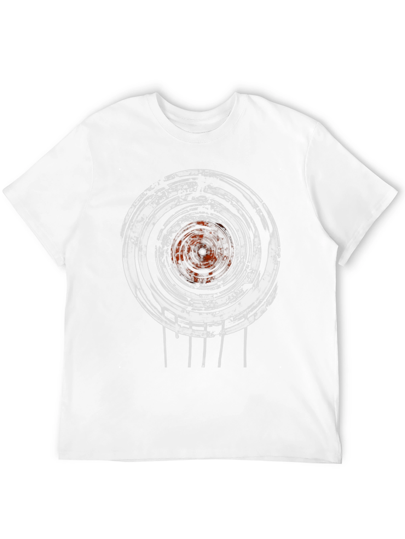 Abstract Graphic Print Crew Neck T-Shirt