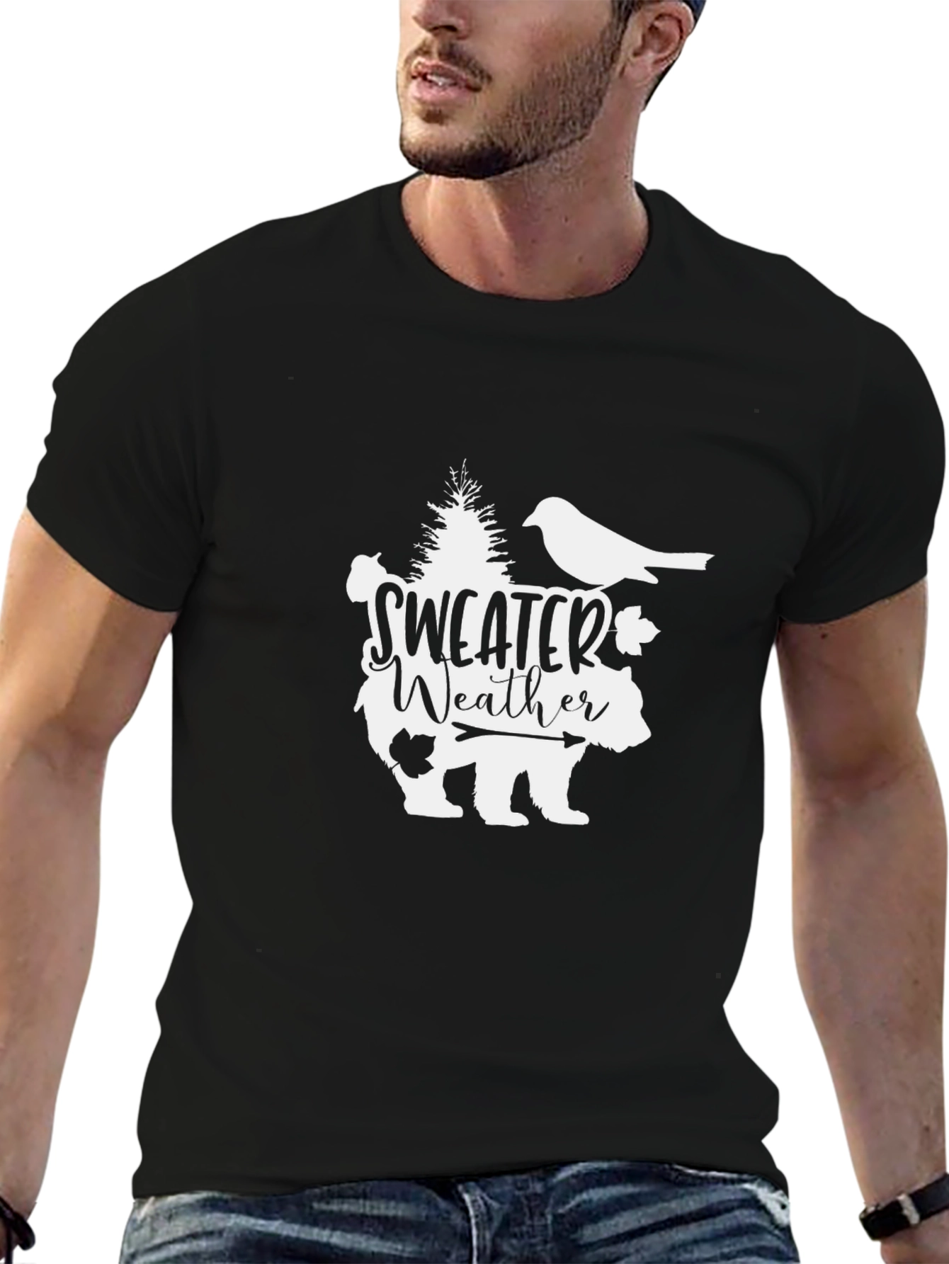 Sweater Weather Bear Graphic Tee