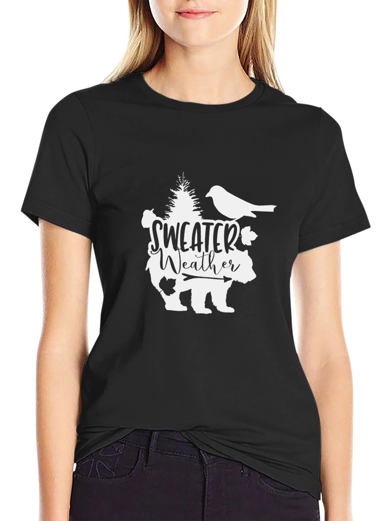 Sweater Weather Bear Graphic Tee