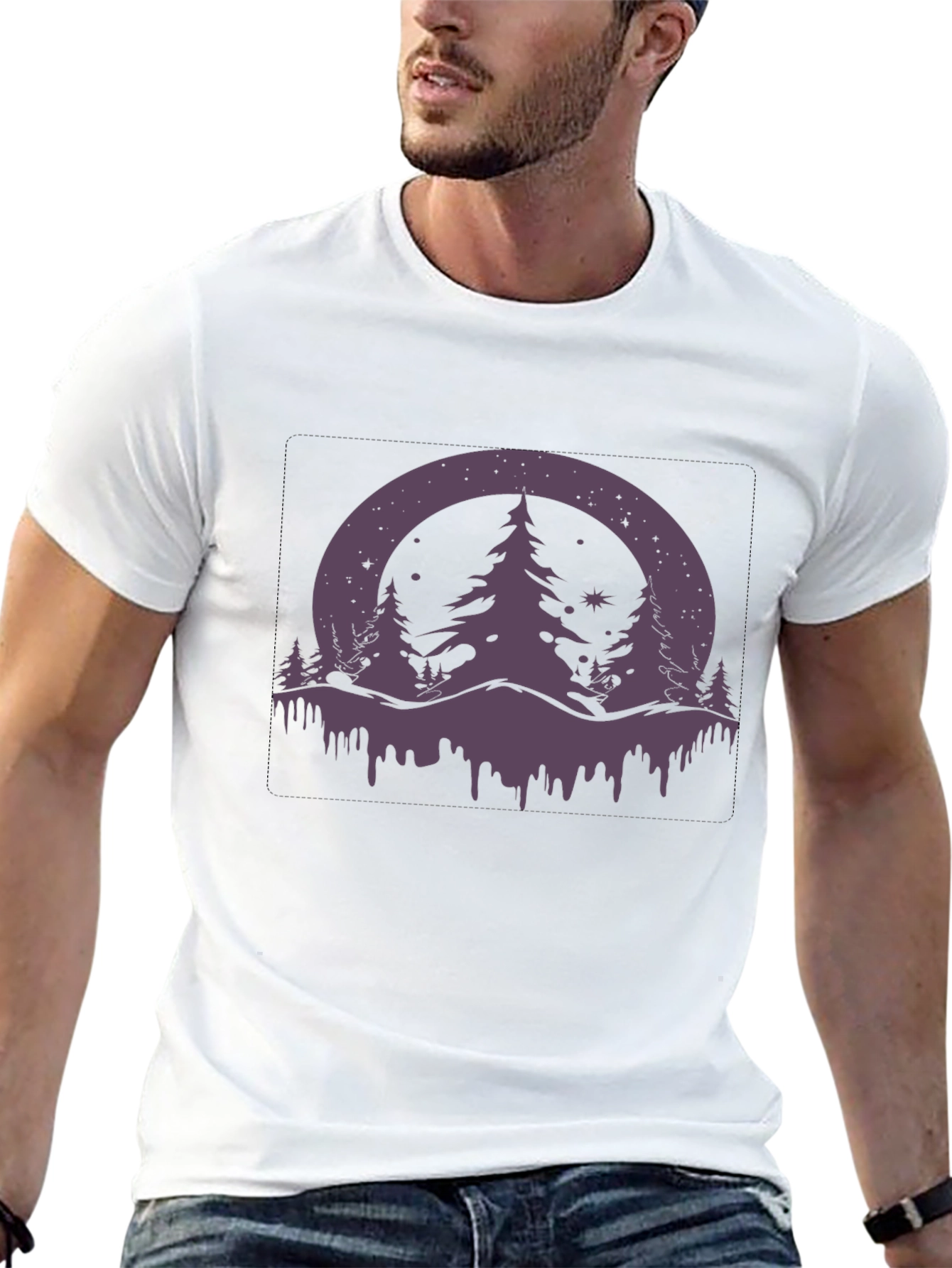 Abstract Tree Graphic Tee