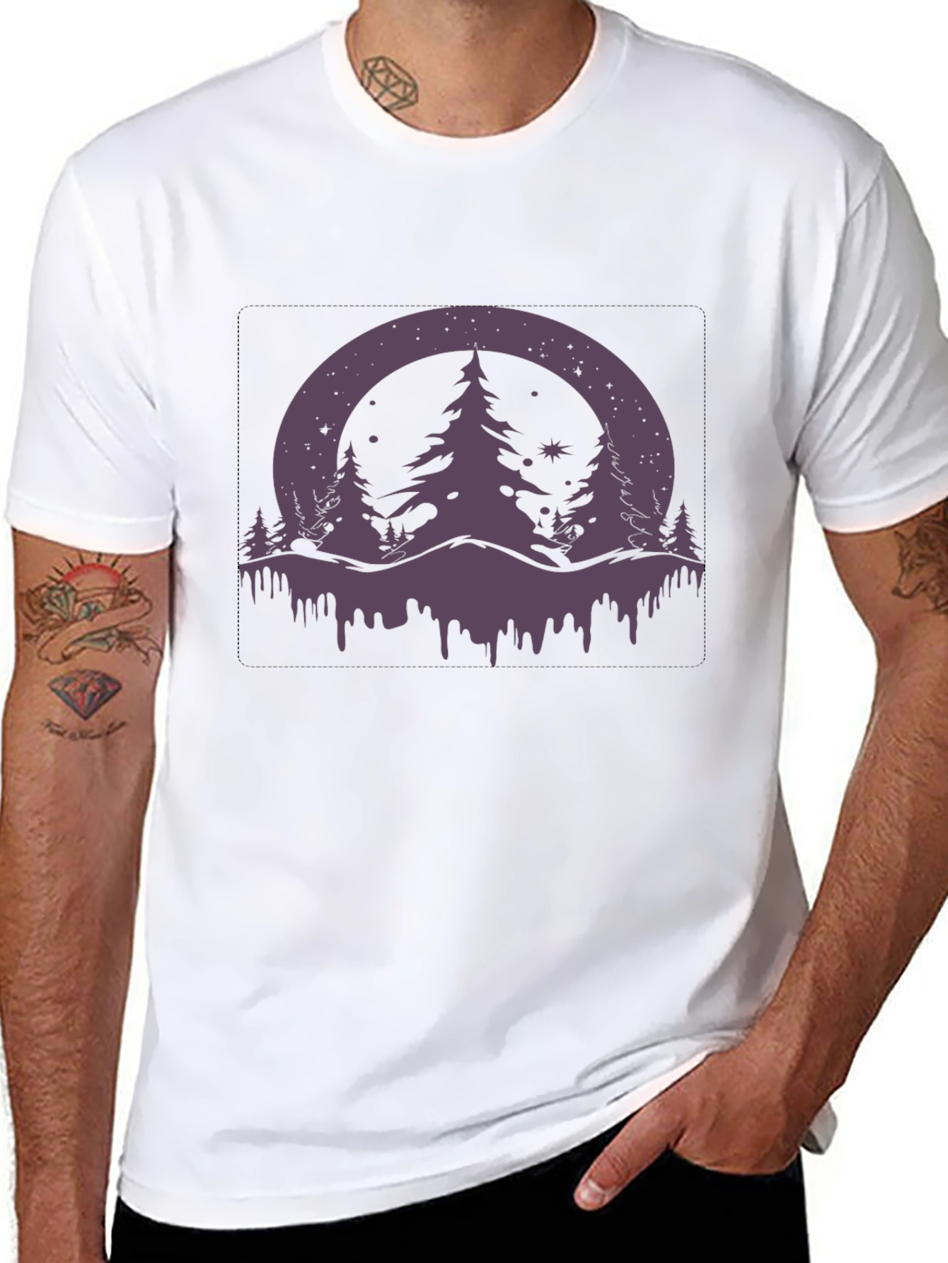 Abstract Tree Graphic Tee