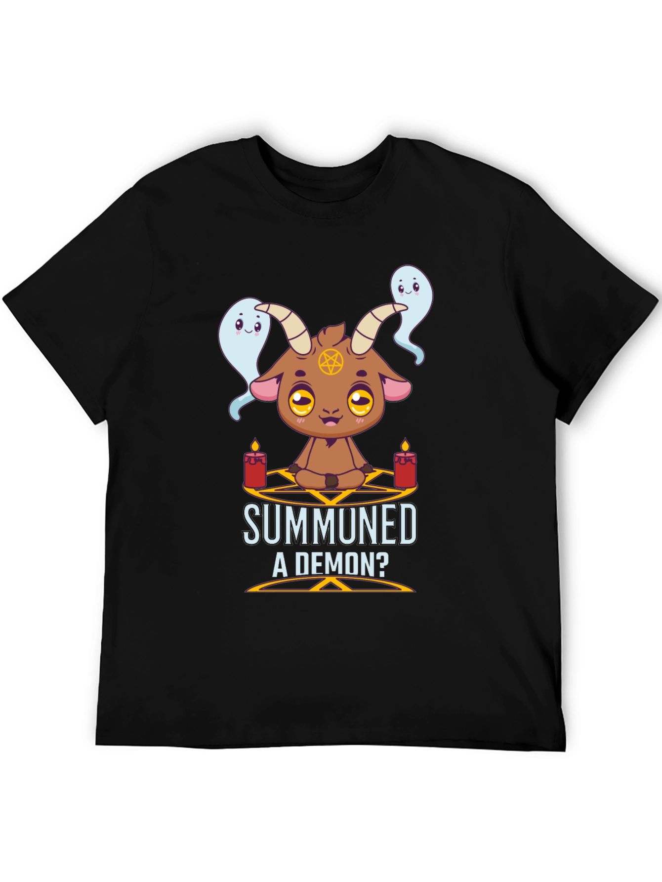 Summoned a Demon T-Shirt Cute Goat & Ghost Design