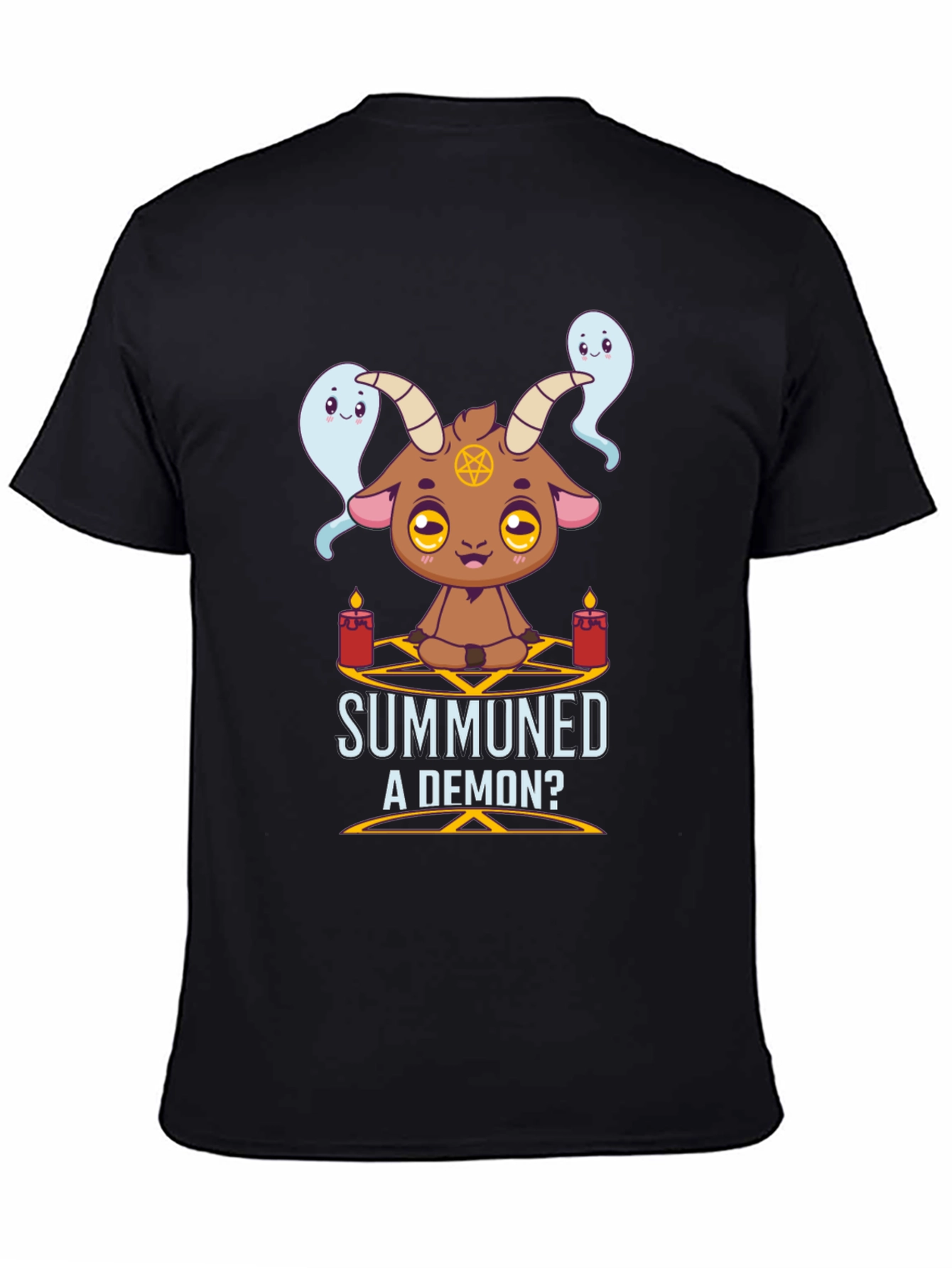 Summoned a Demon T-Shirt Cute Goat & Ghost Design