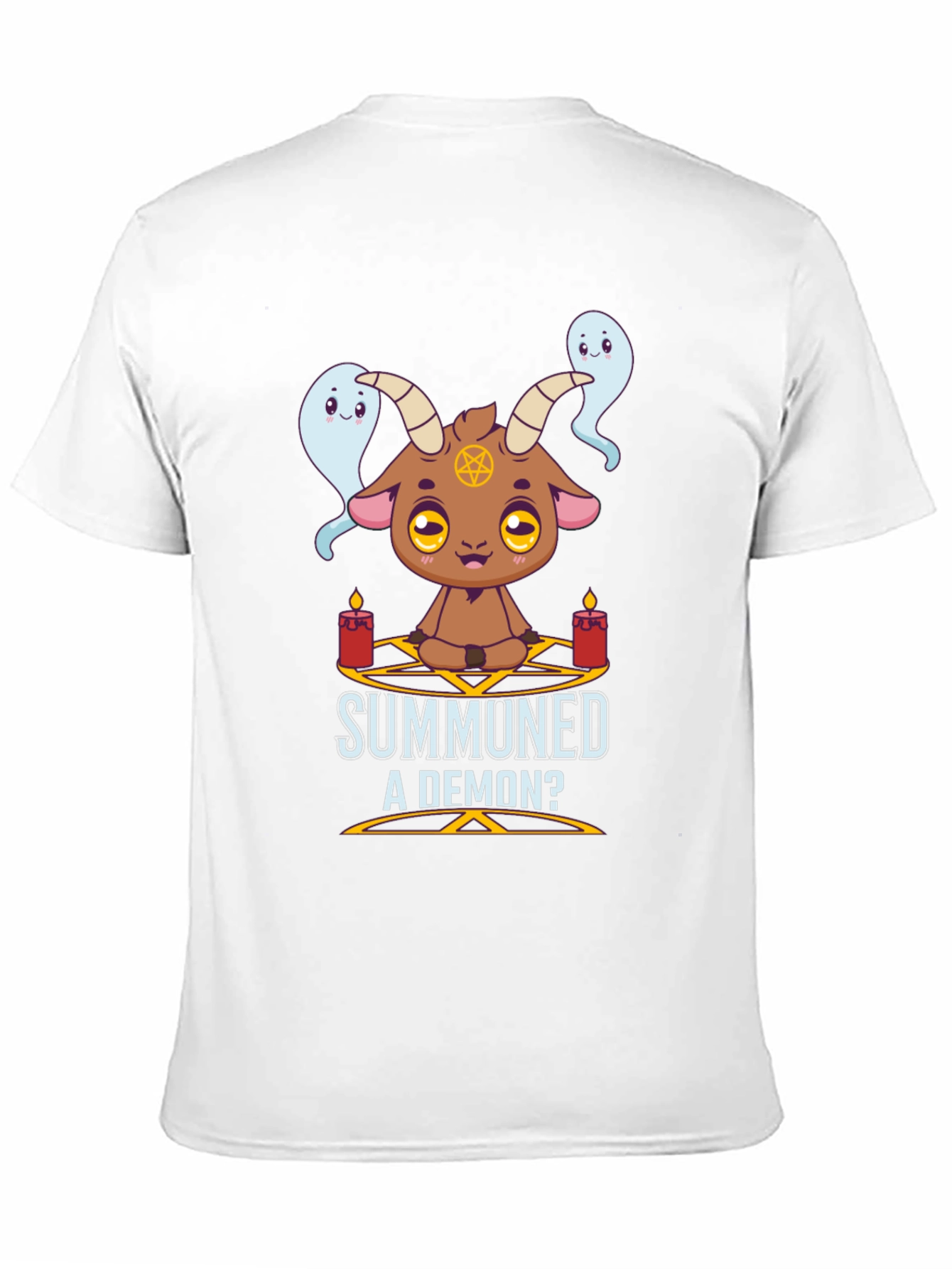 Summoned a Demon T-Shirt Cute Goat & Ghost Design