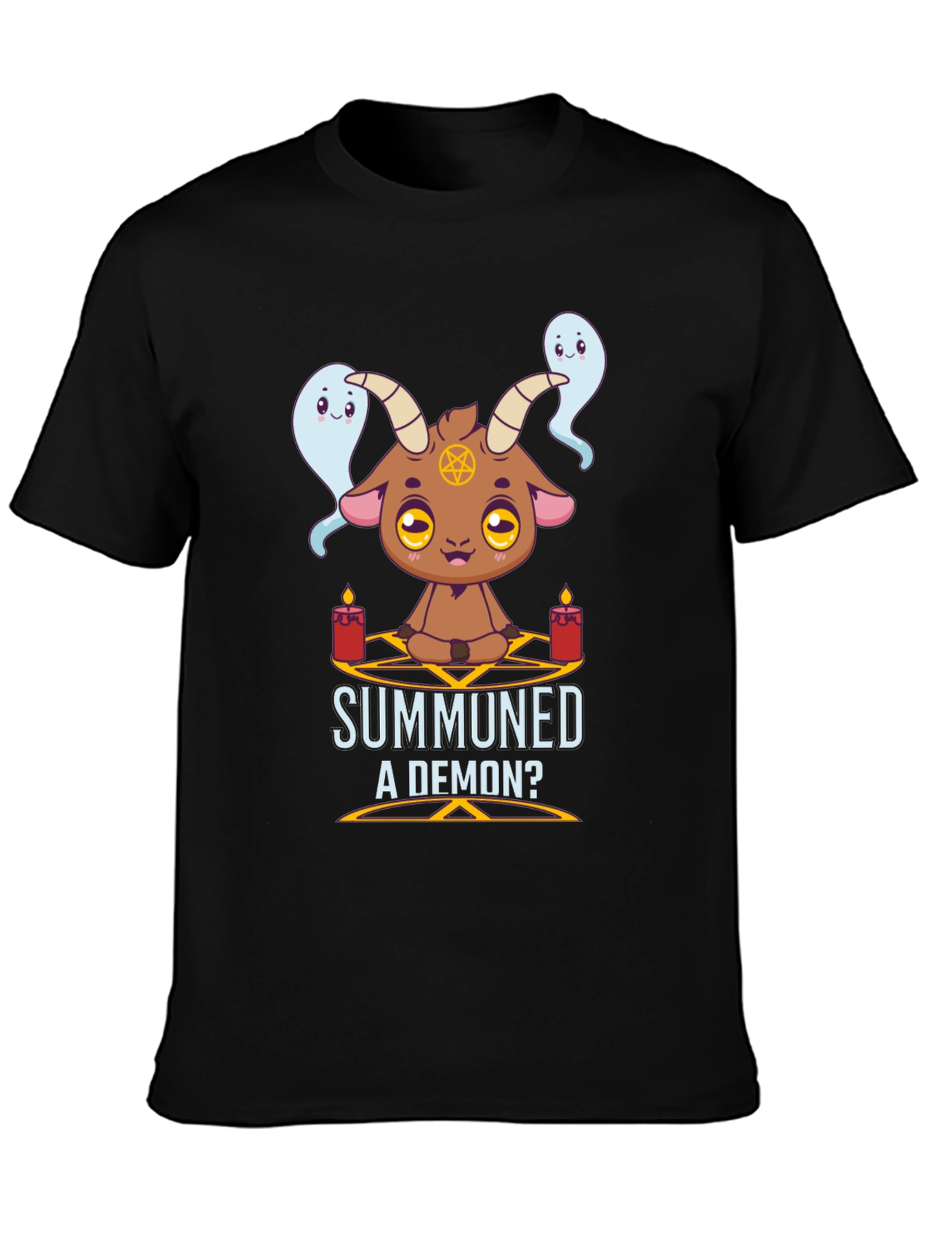 Summoned a Demon T-Shirt Cute Goat & Ghost Design
