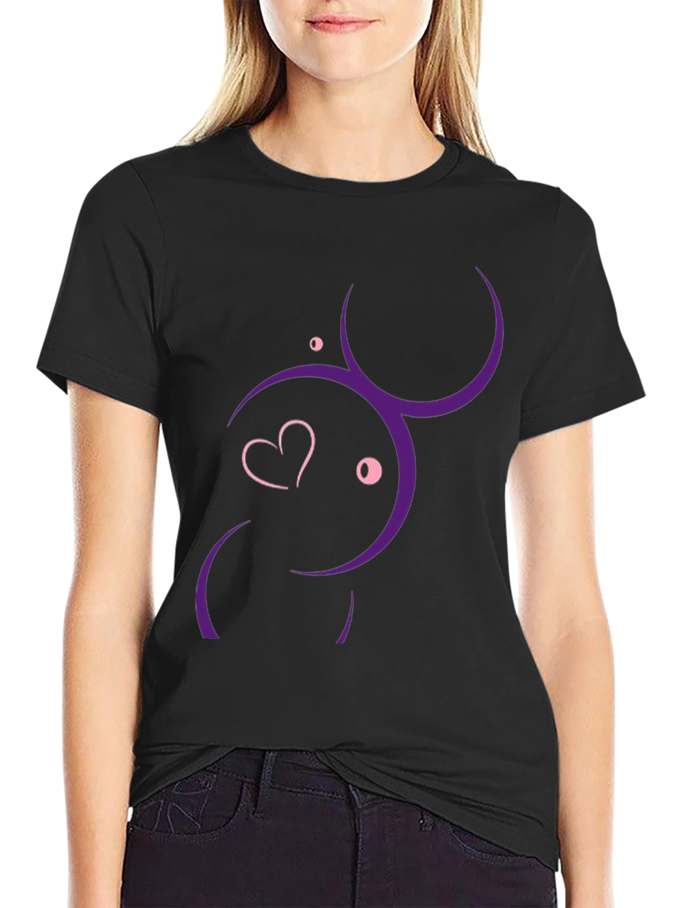Abstract Stethoscope Heartbeat Graphic T-Shirt