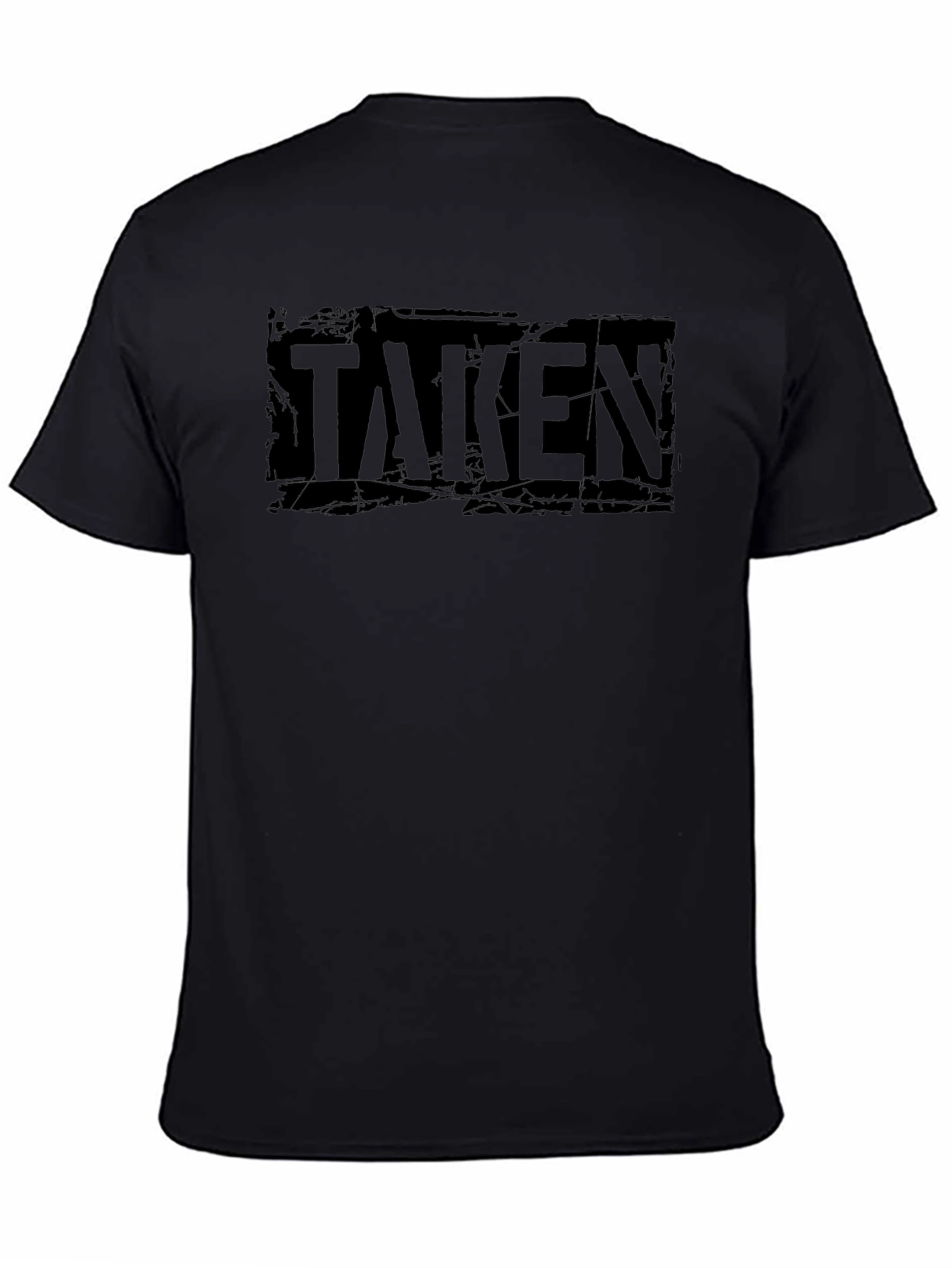 Taken Graphic Print Black T-Shirt