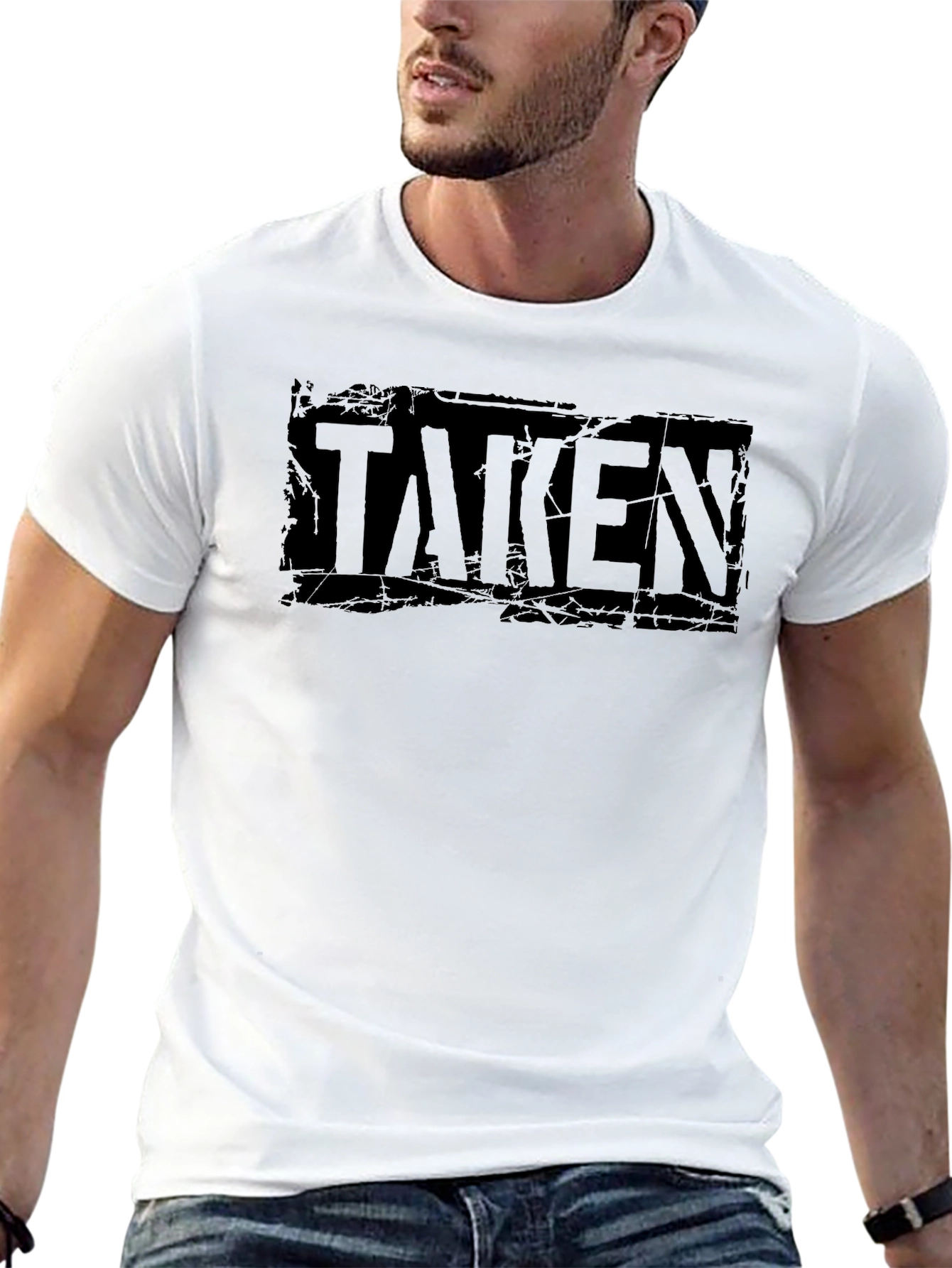 Taken Graphic Print Black T-Shirt
