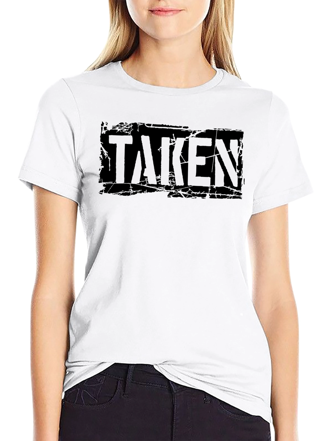 Taken Graphic Print Black T-Shirt
