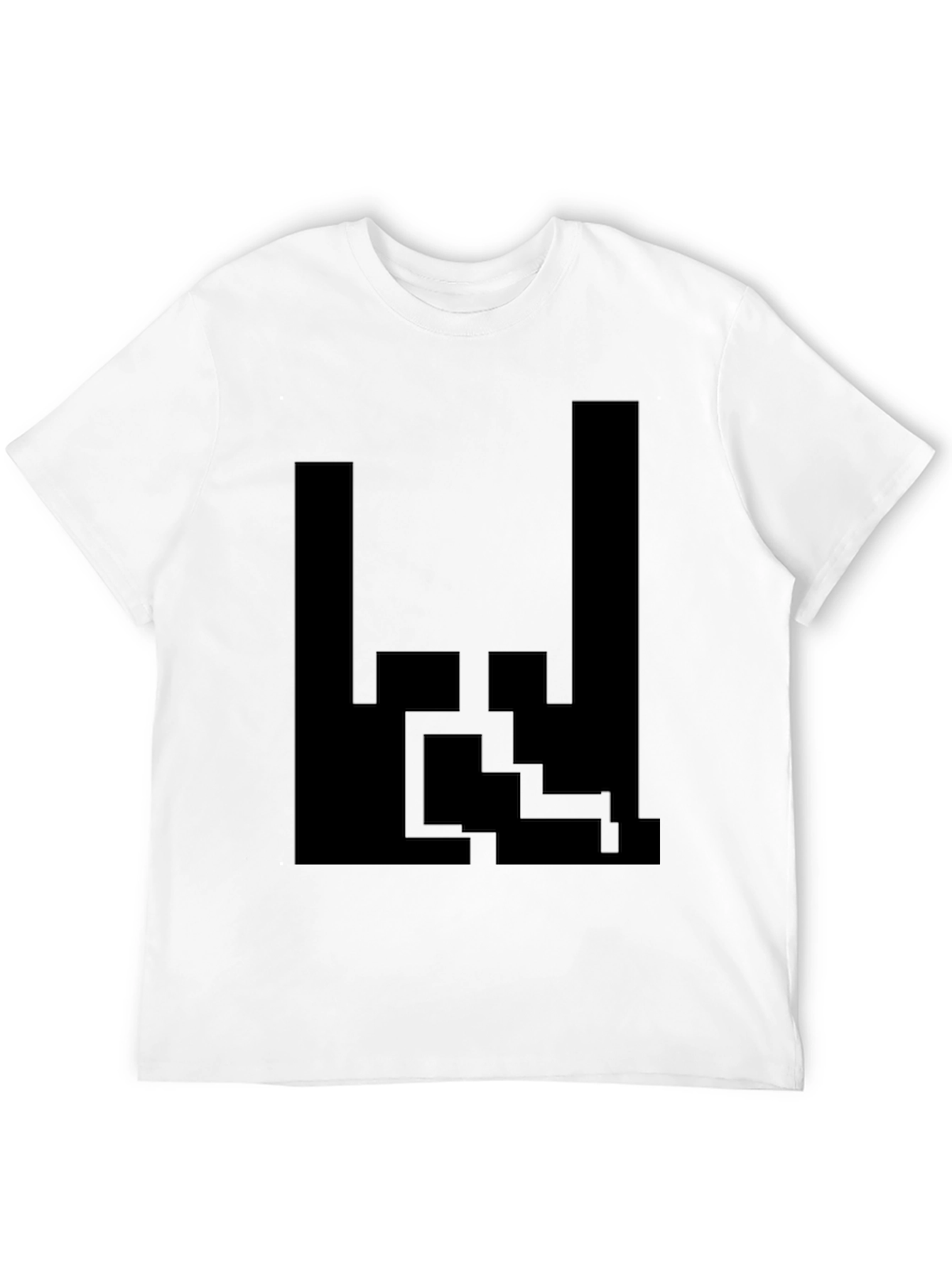 Abstract Graphic Tee - Modern Black T-Shirt